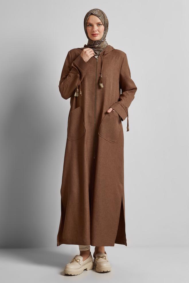 Hijab clothing TABA HOODED JACKET 45473 - ALVİNA