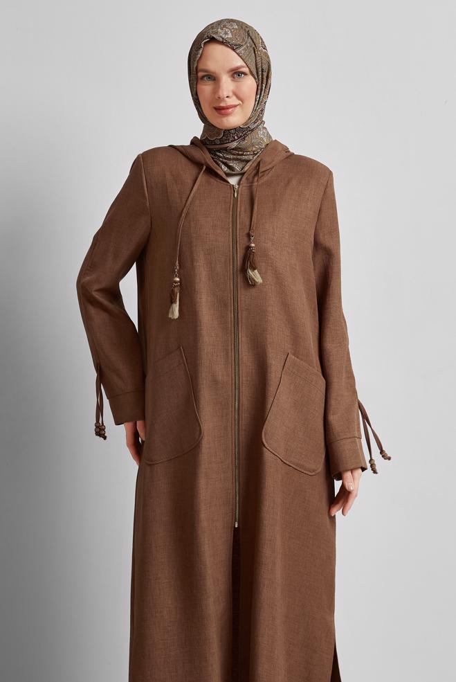 Hijab clothing TABA HOODED JACKET 45473 - ALVİNA