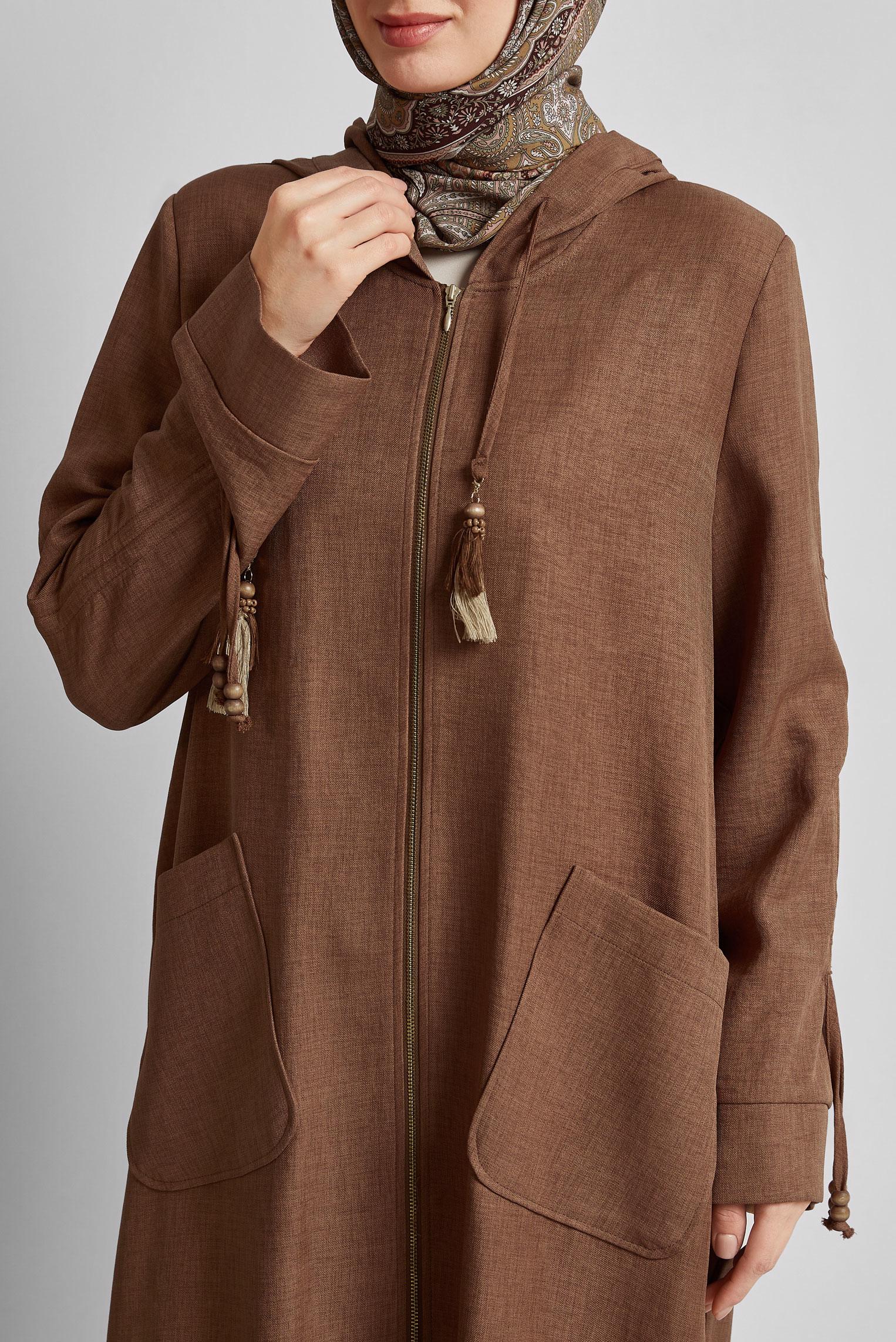 Vêtements hijab TABA VESTE À CAPUCHE 45473