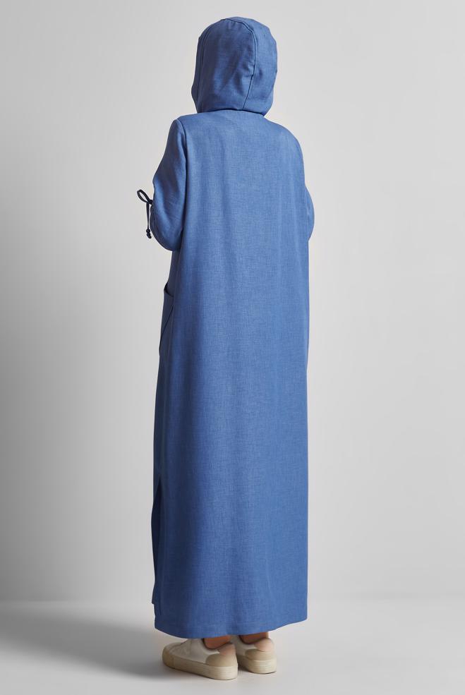 Vêtements hijab BLEU MARINE VESTE À CAPUCHE 45473 - ALVİNA