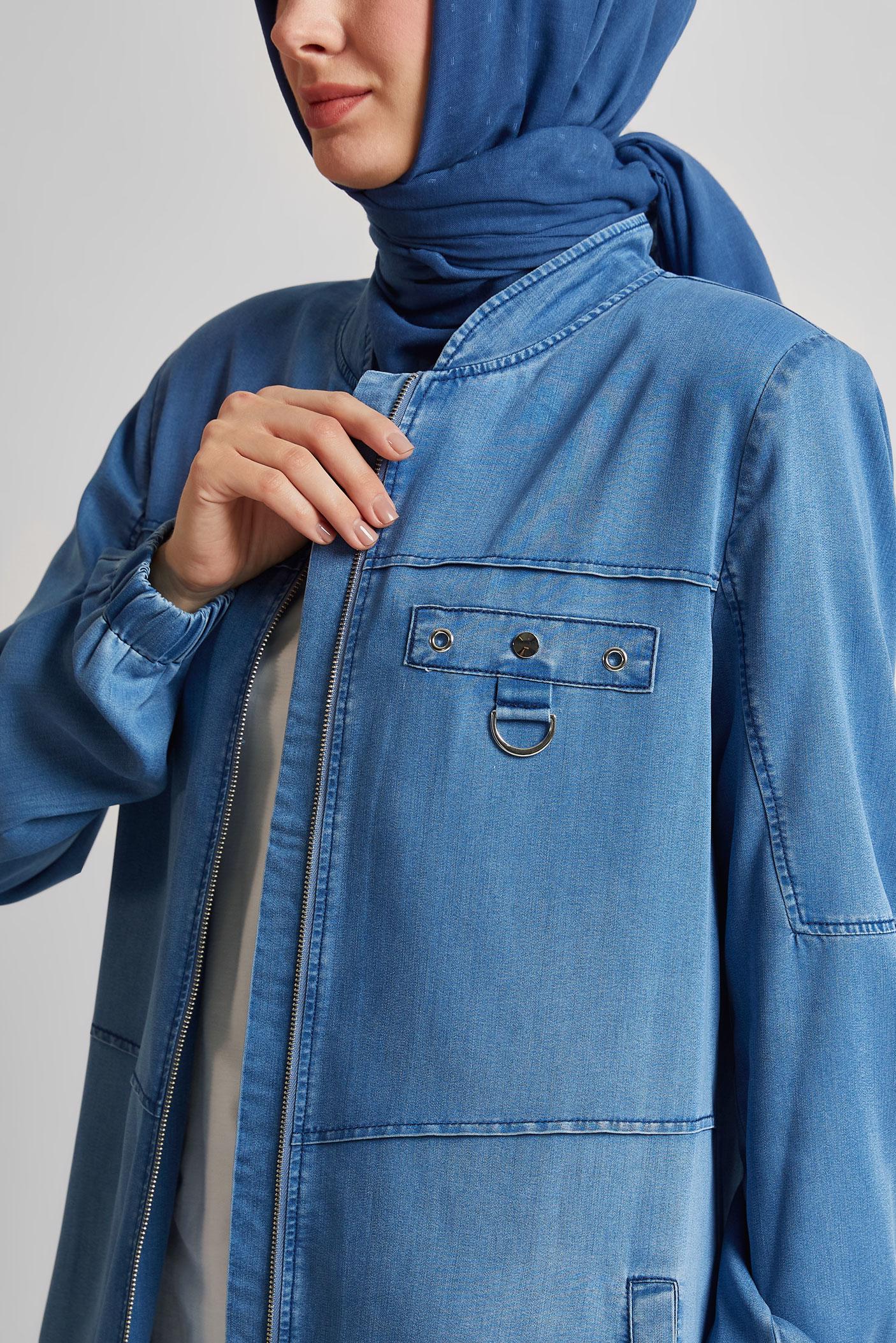 Tesettür giyim MAVİ DENİM GİY ÇIK 45474