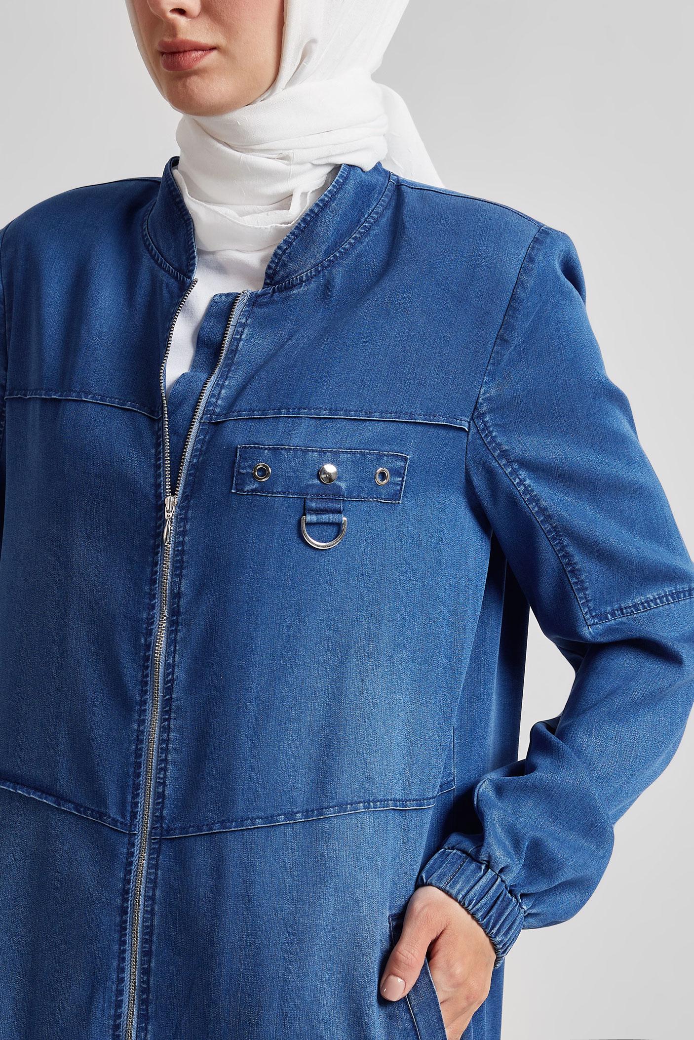 Tesettür giyim LACİVERT DENİM GİY ÇIK 45474