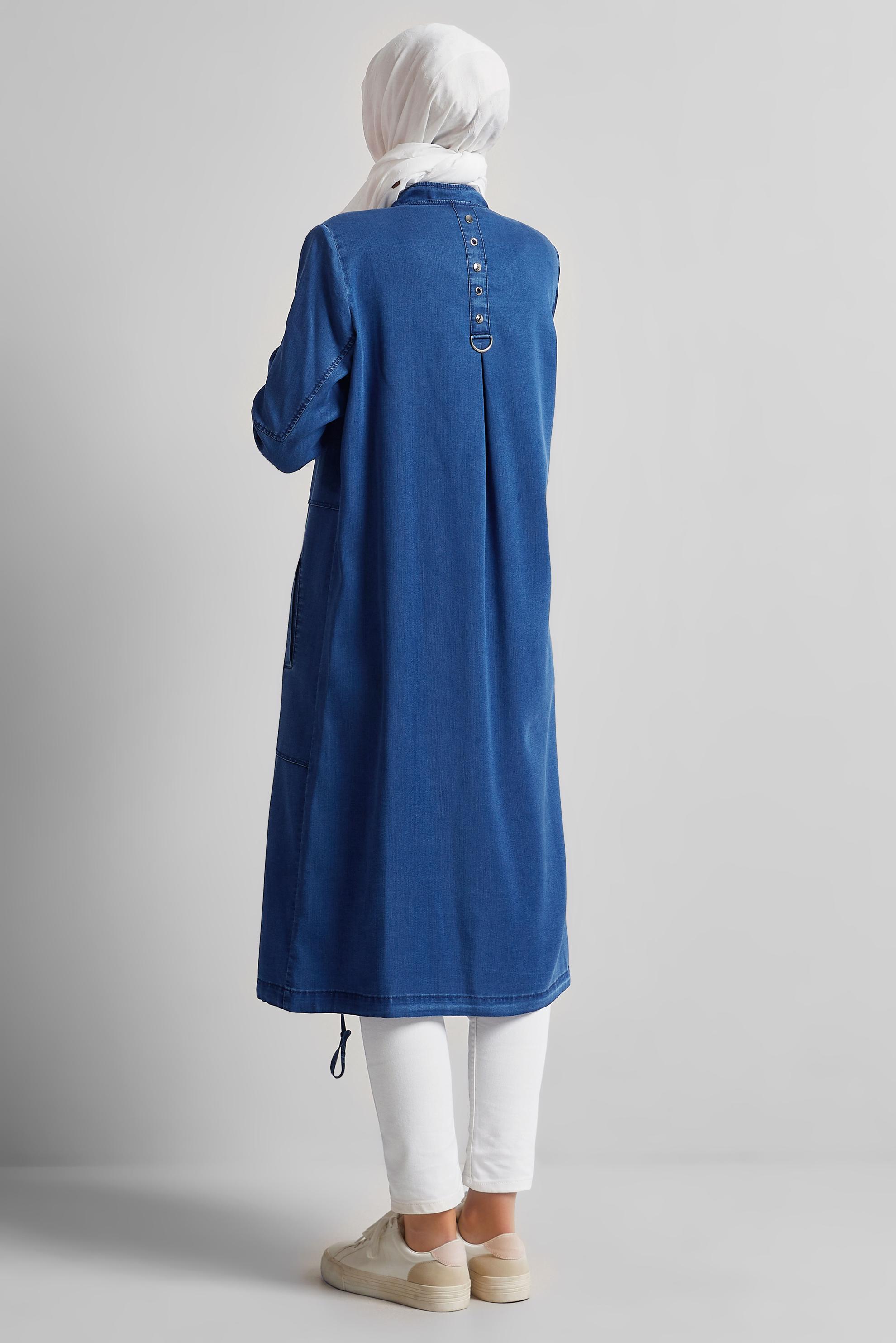 Tesettür giyim LACİVERT DENİM GİY ÇIK 45474