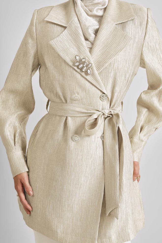 Vêtements hijab BEIGE 45546 NEW VALERİA GİY ÇIK 38-44 TEK 40 - ALVİNA