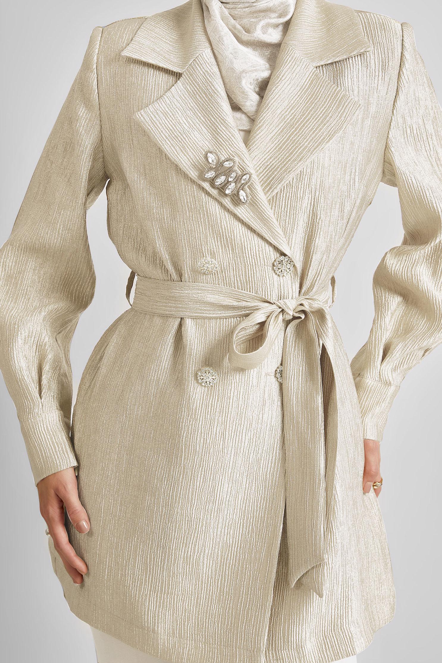 Vêtements hijab BEIGE 45546 NEW VALERİA GİY ÇIK 38-44 TEK 40