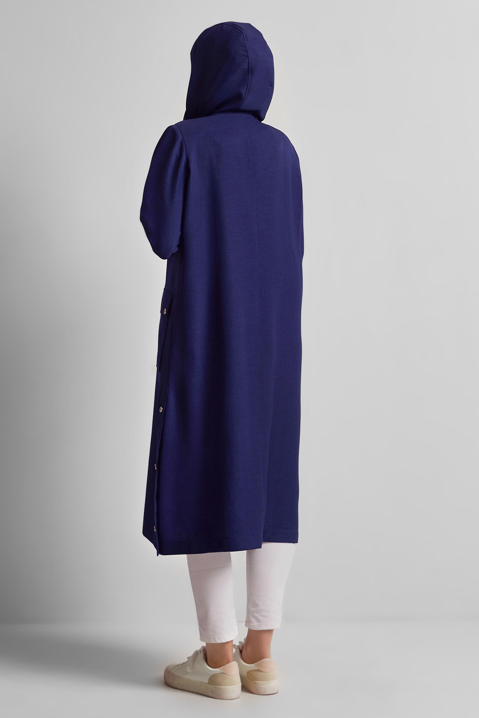 Vêtements hijab BLEU MARINE VESTE À CAPUCHE 45600