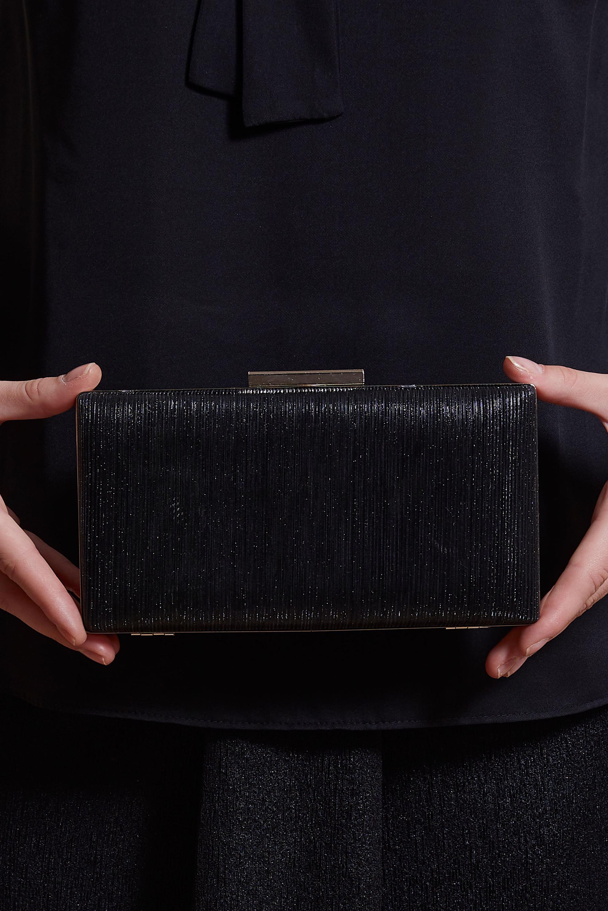 Tesettür giyim SİYAH ALVİNA ABİYE ÇANTA 037