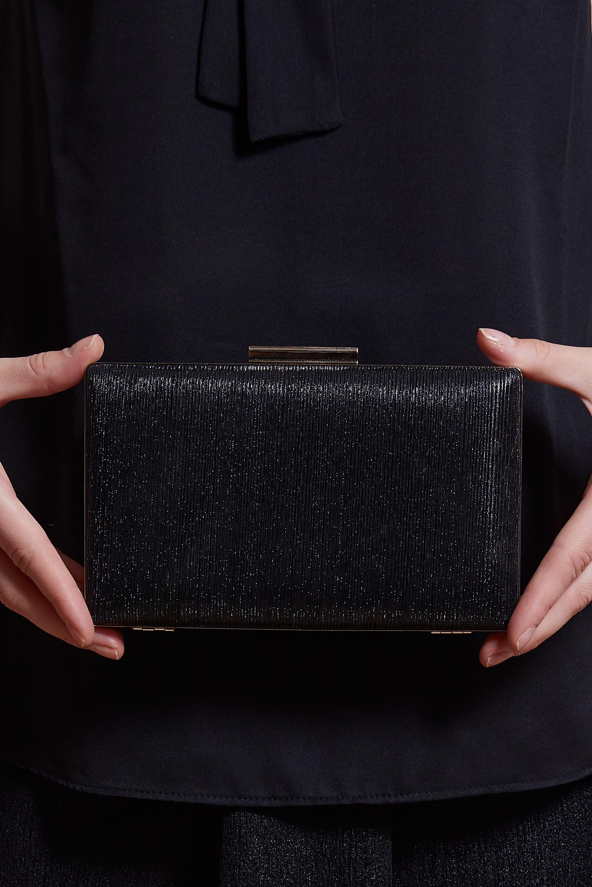 Tesettür giyim SİYAH ALVİNA ABİYE ÇANTA 037