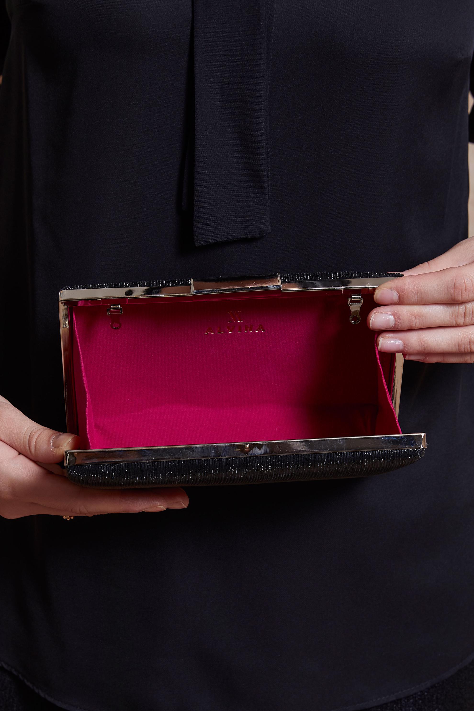 Tesettür giyim SİYAH ALVİNA ABİYE ÇANTA 037