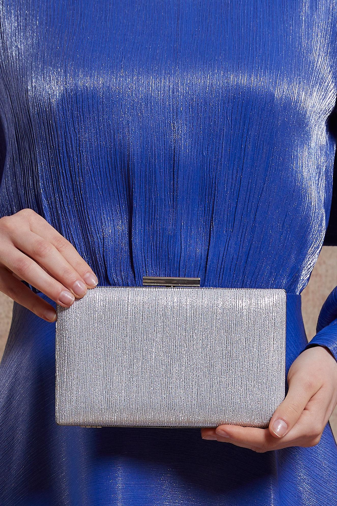 Hijab clothing SILVER ALVINA EVENING BAG 037