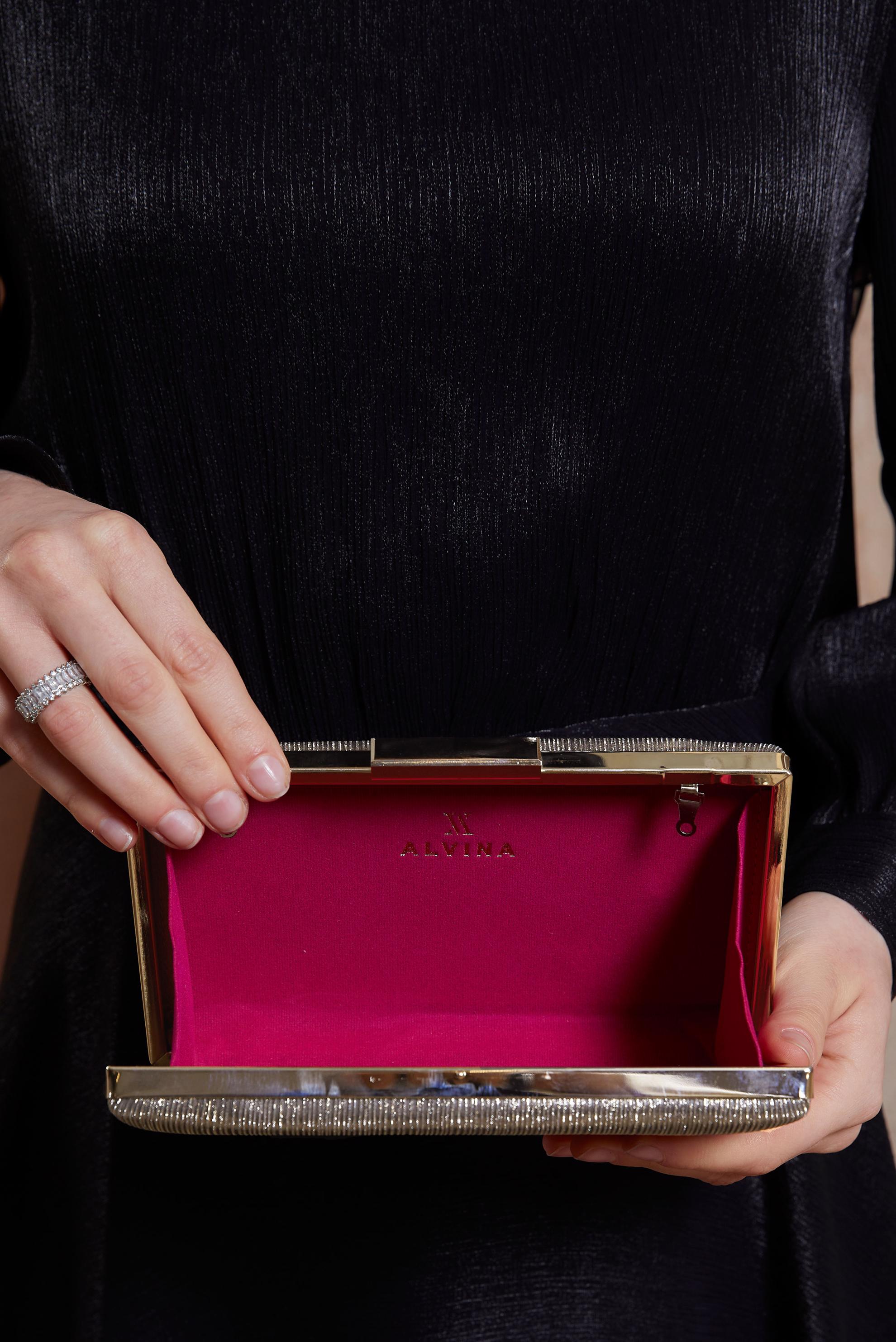 Tesettür giyim BEJ ALVİNA ABİYE ÇANTA 037