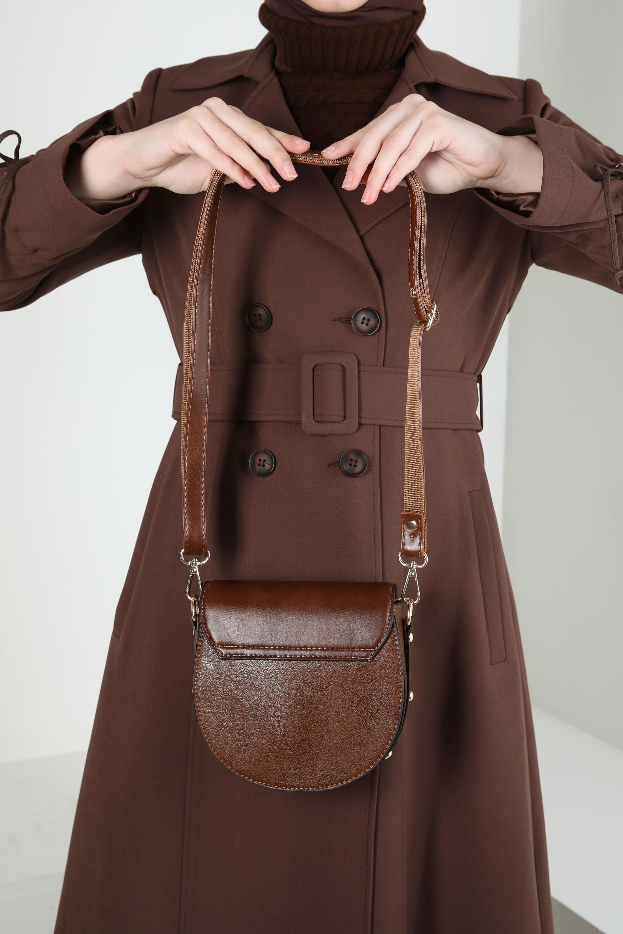 Tesettür giyim TABA ALVİNA ÇANTA 928