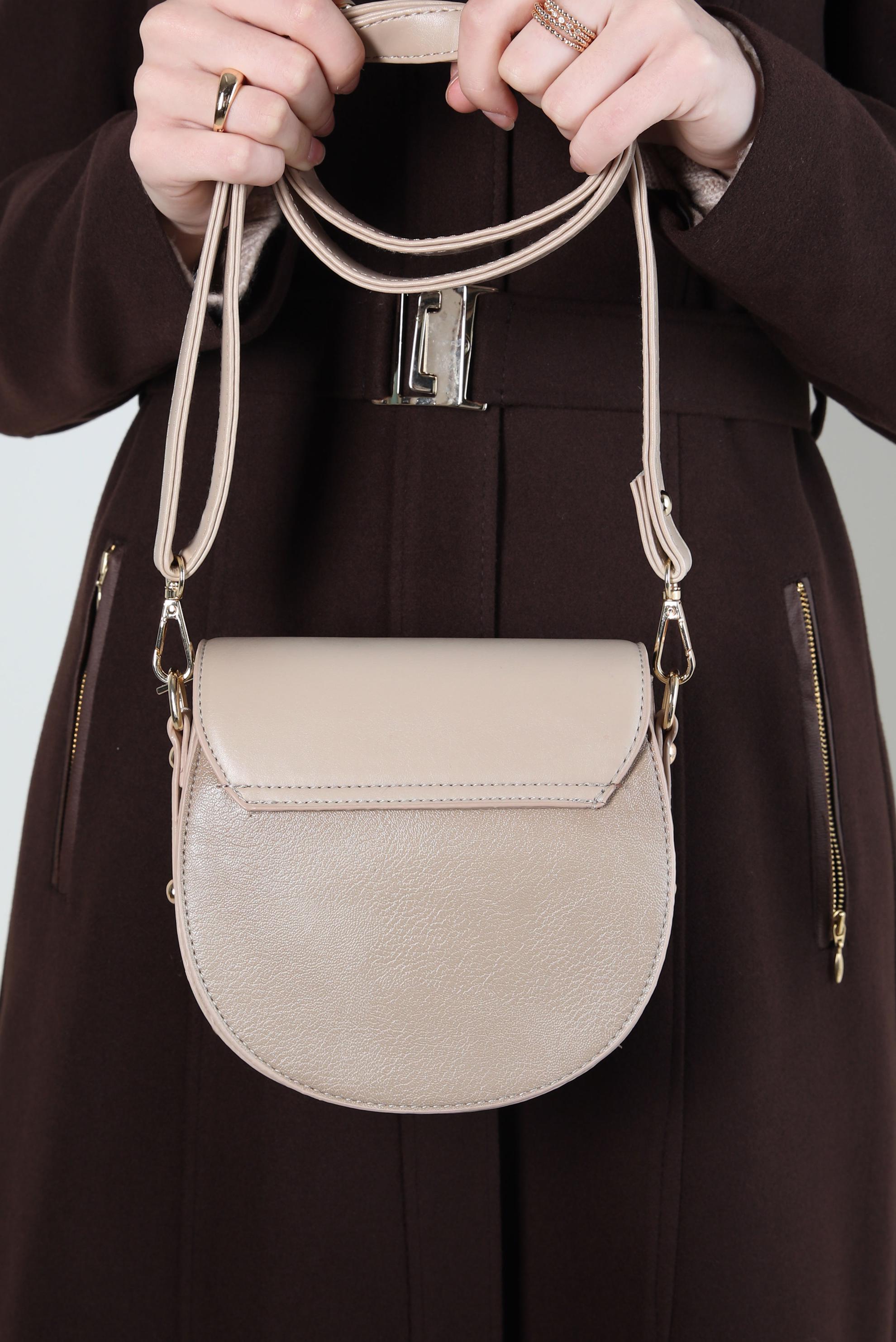 Tesettür giyim VİZON ALVİNA ÇANTA 928