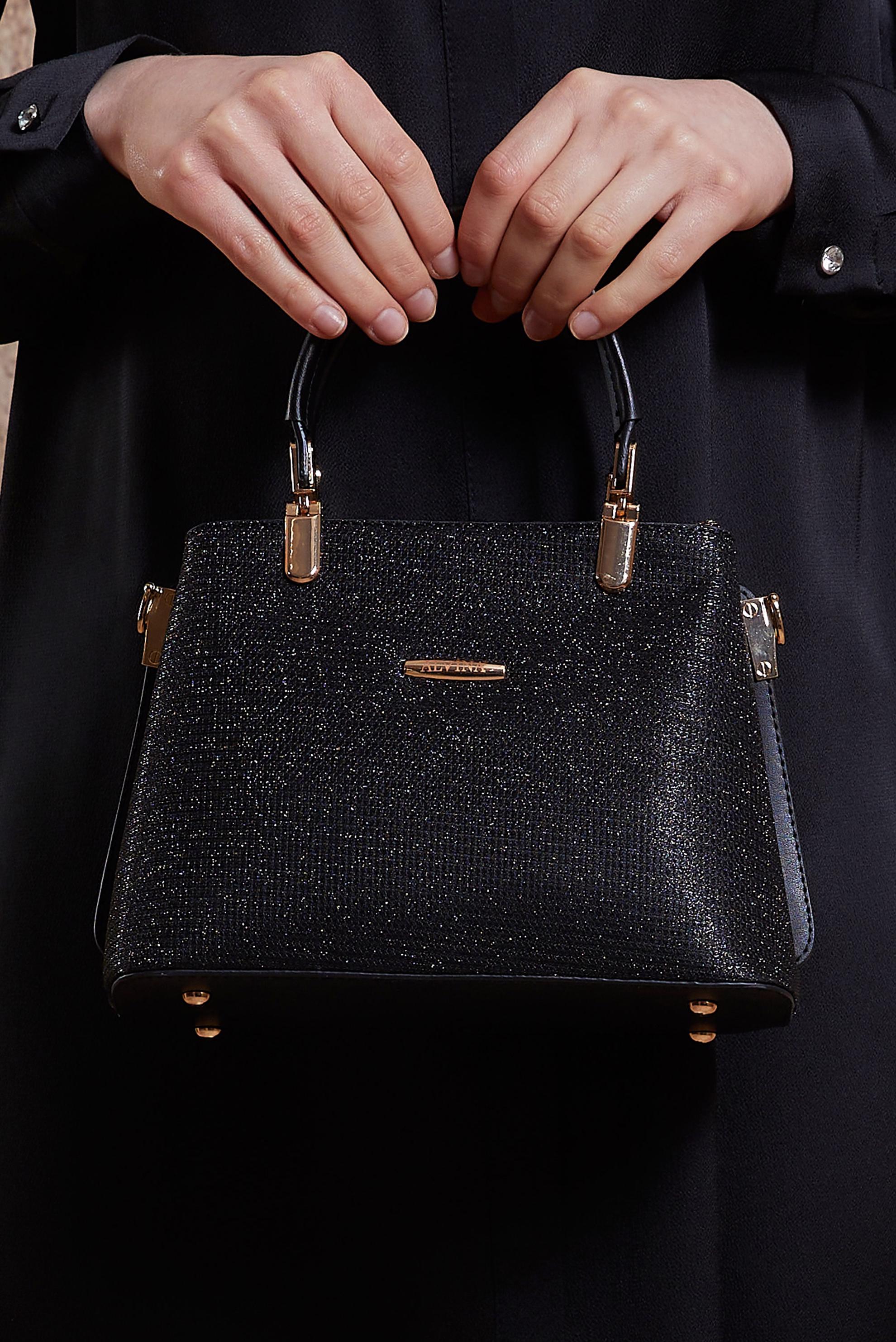 Tesettür giyim SİYAH ALVİNA ÇANTA 982