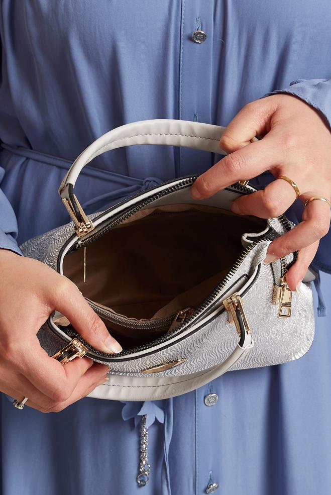 Tesettür giyim GÜMÜŞ ALVİNA ÇANTA 982 - ALVİNA