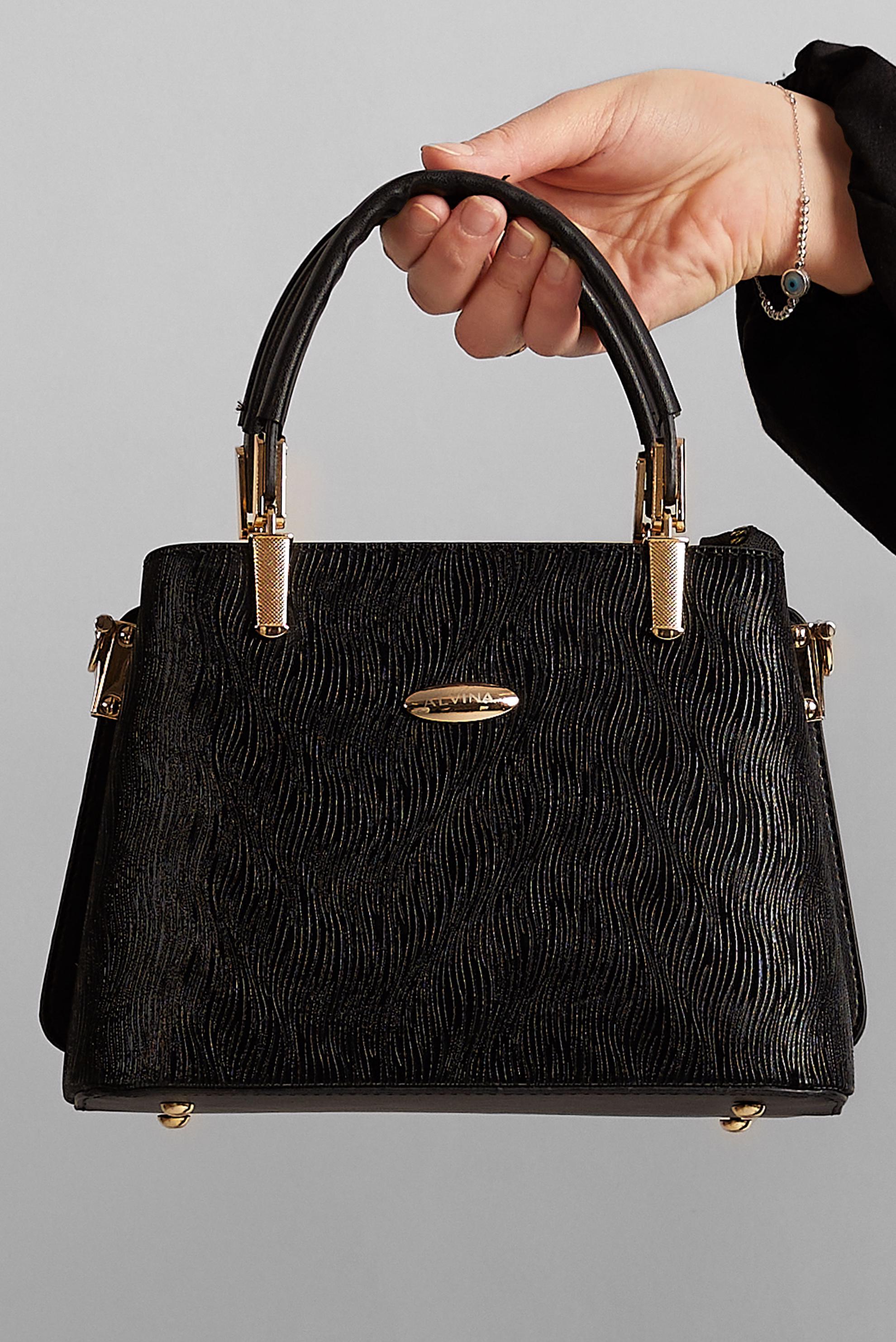 Tesettür giyim SİYAH ALVİNA ÇANTA 982