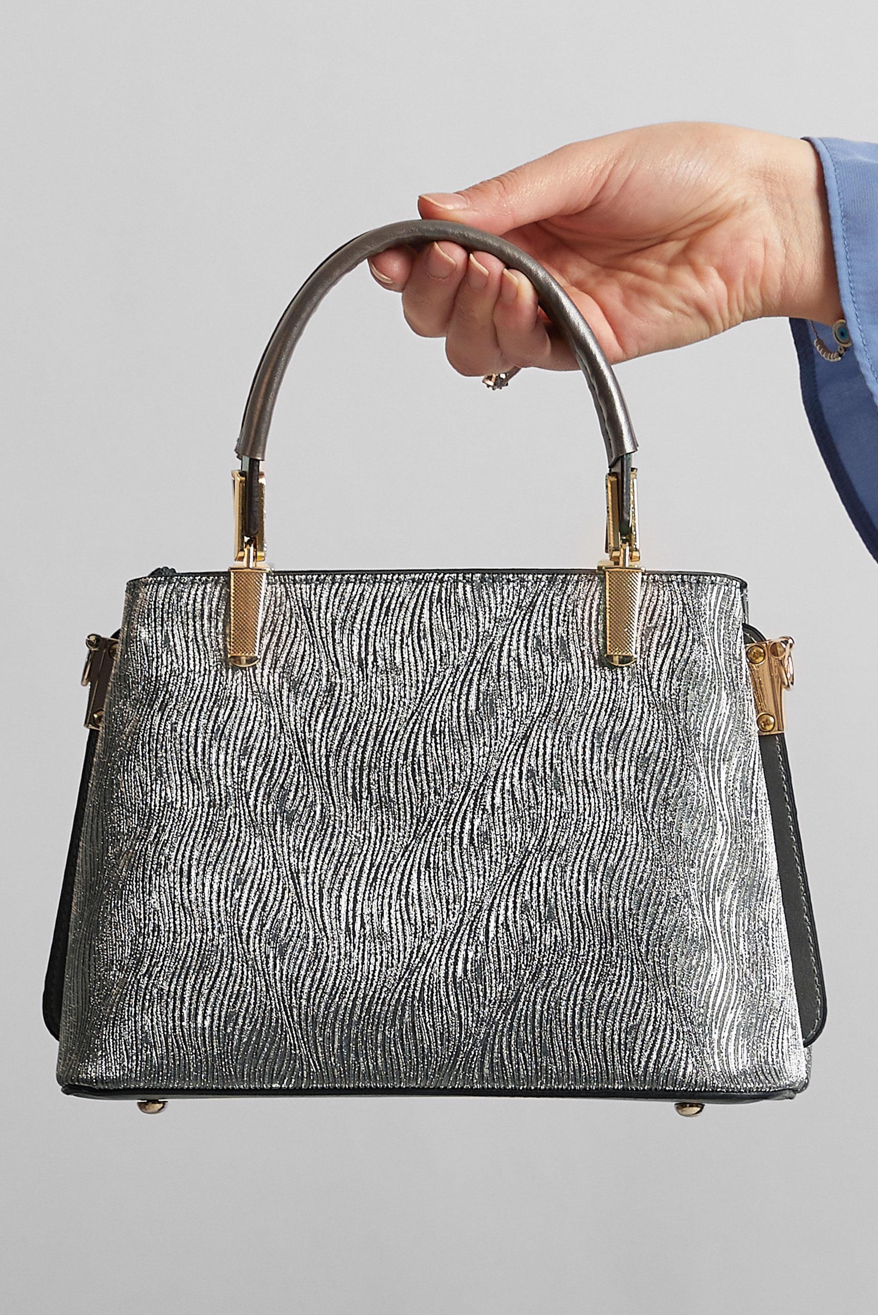 Tesettür giyim BEJ ALVİNA ÇANTA 982