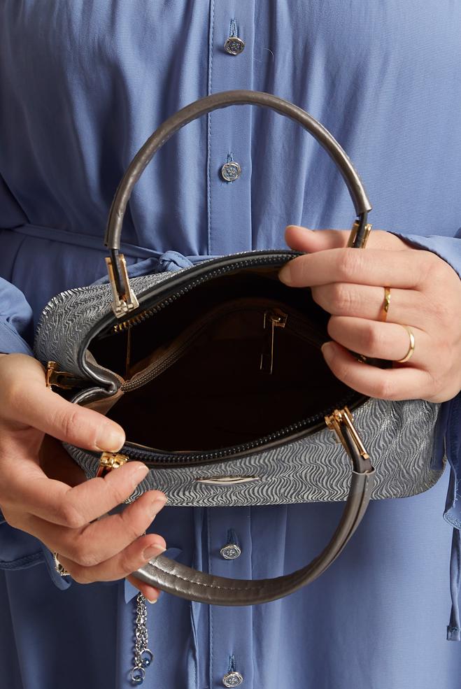 Tesettür giyim BEJ ALVİNA ÇANTA 982 - ALVİNA