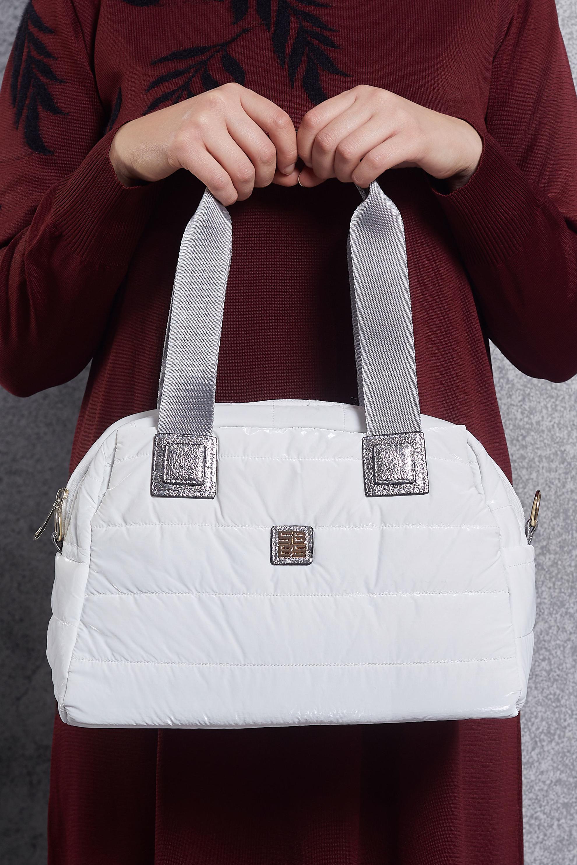 Tesettür giyim BEYAZ ALVİNA ÇANTA 1878 