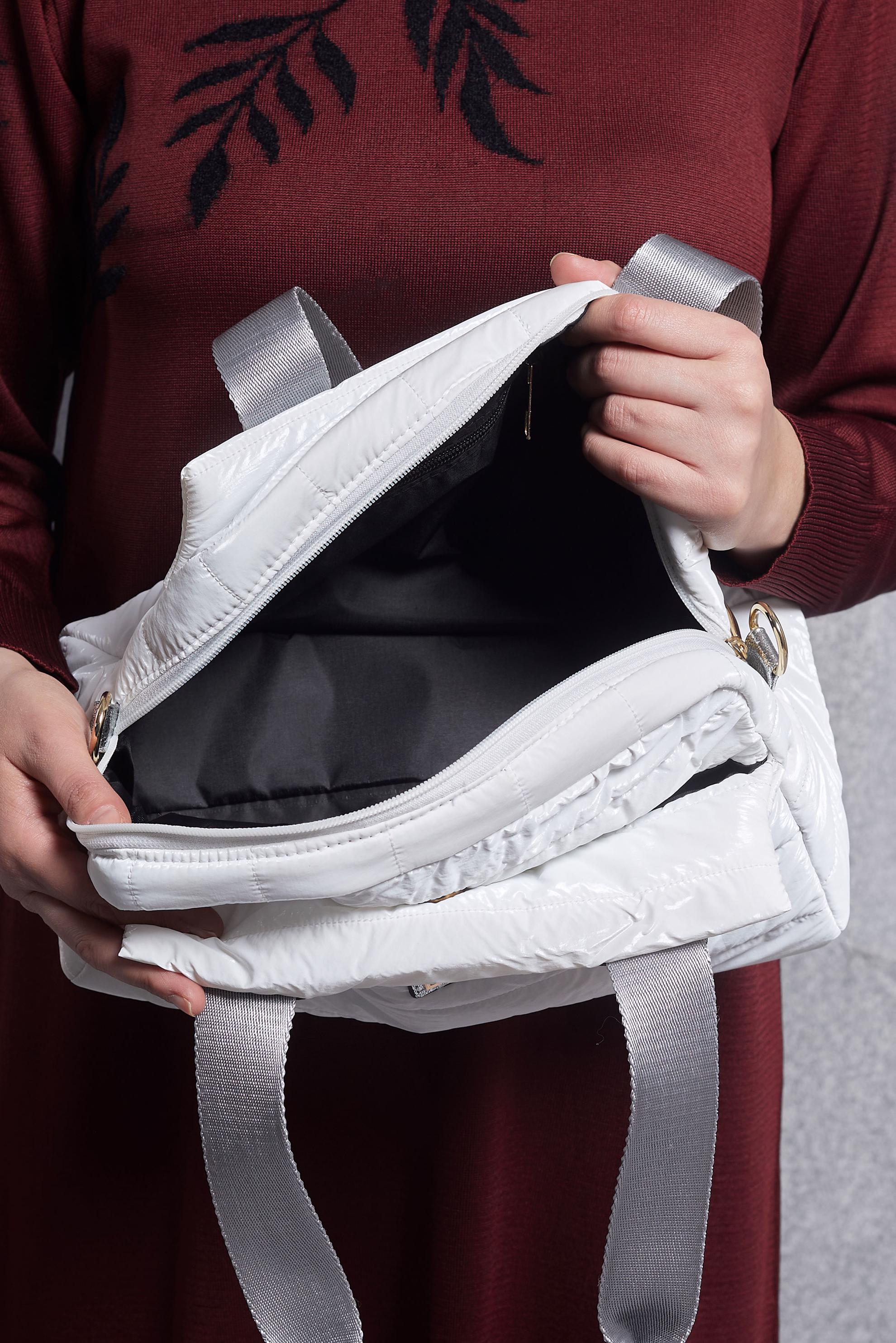 Tesettür giyim BEYAZ ALVİNA ÇANTA 1878 