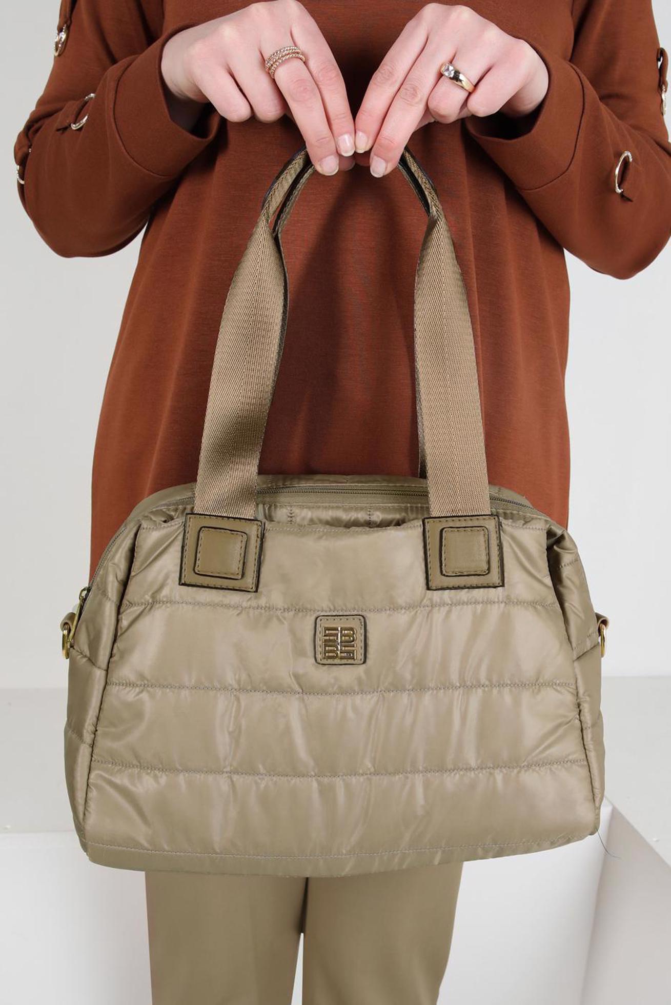 Tesettür giyim VİZON ALVİNA ÇANTA 1878 