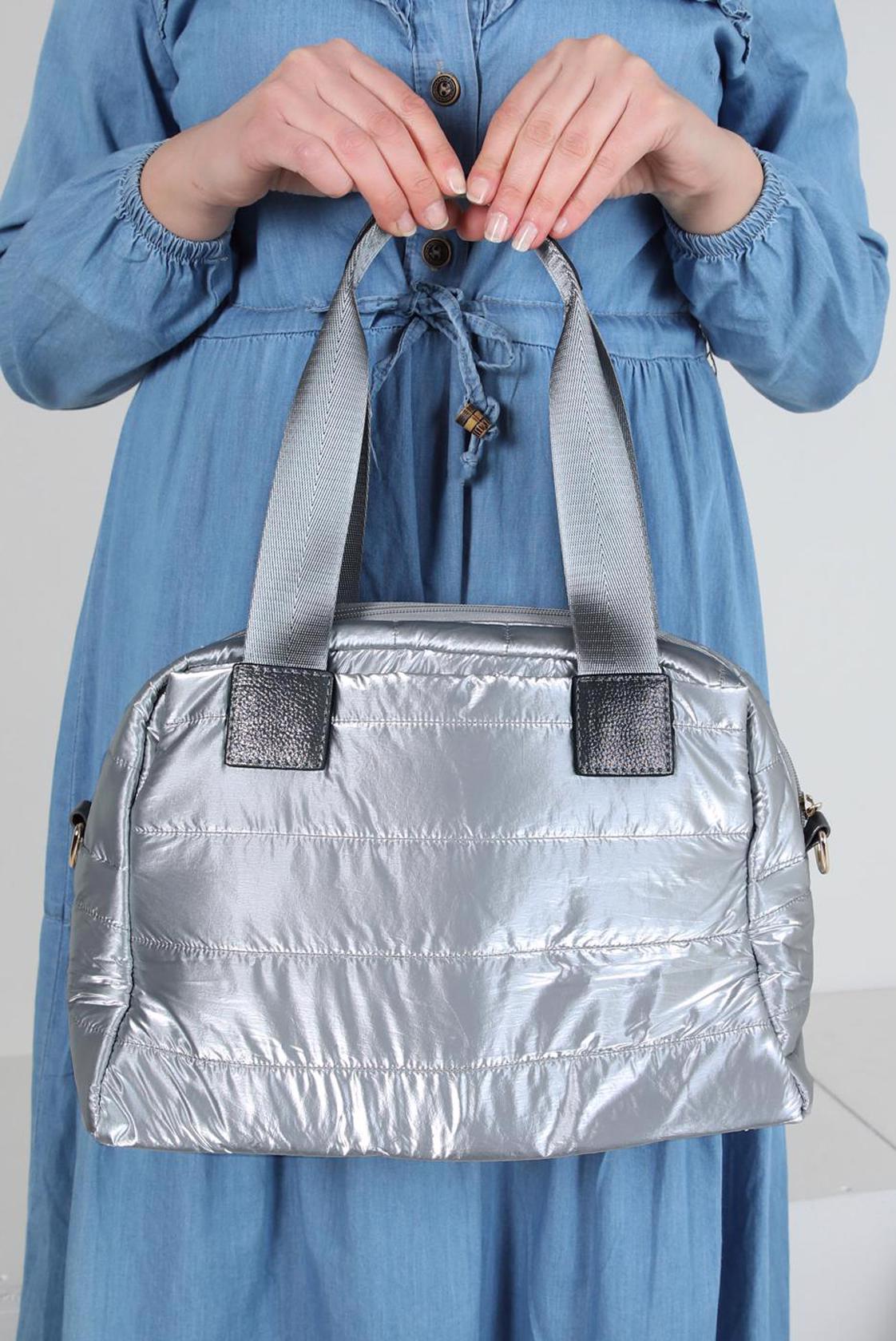 Tesettür giyim GÜMÜŞ ALVİNA ÇANTA 1878 