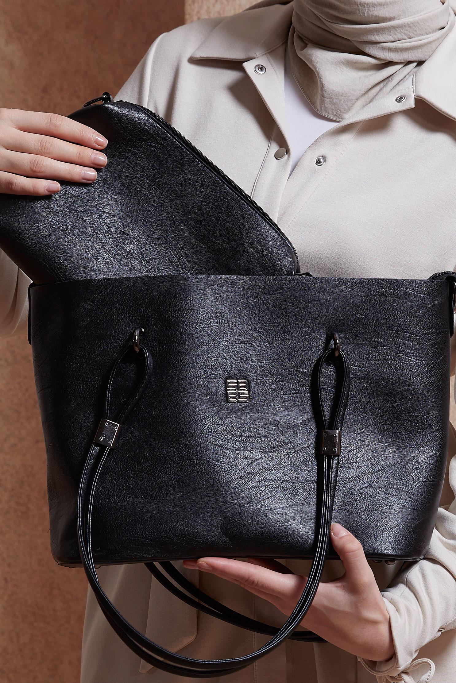 Tesettür giyim SİYAH ALVİNA ÇANTA 2044