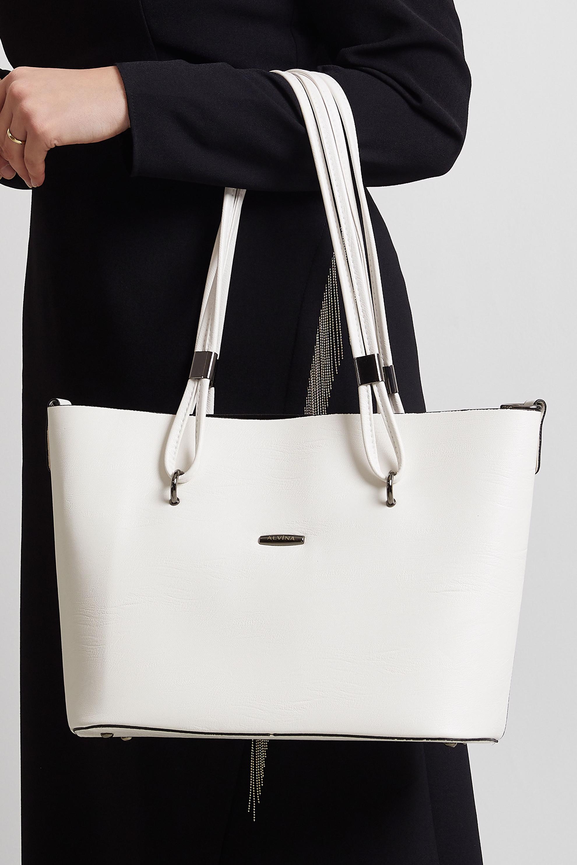 Tesettür giyim BEYAZ ALVİNA ÇANTA 2044