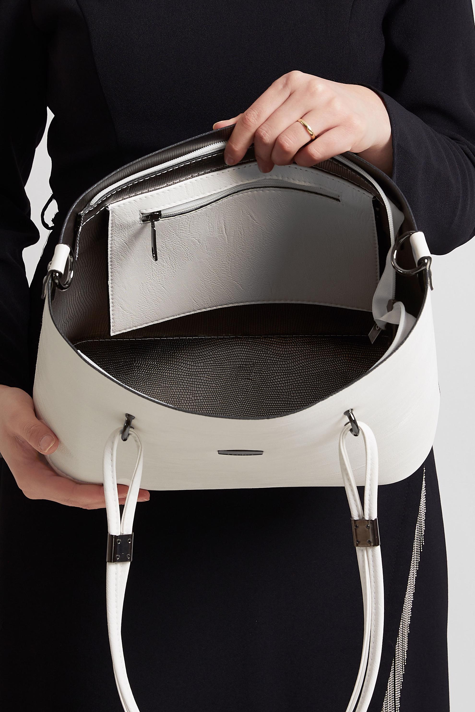 Tesettür giyim BEYAZ ALVİNA ÇANTA 2044