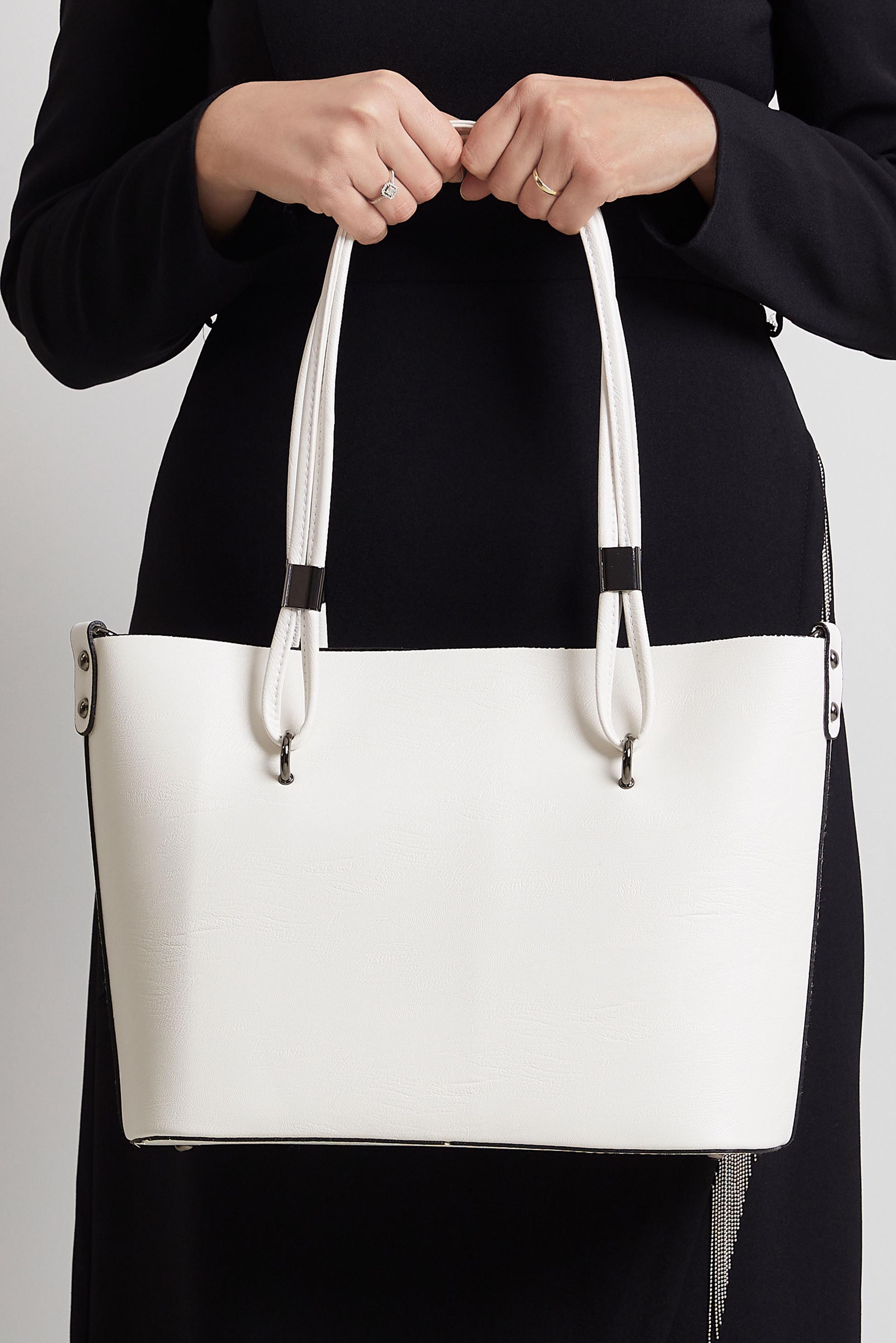 Tesettür giyim BEYAZ ALVİNA ÇANTA 2044