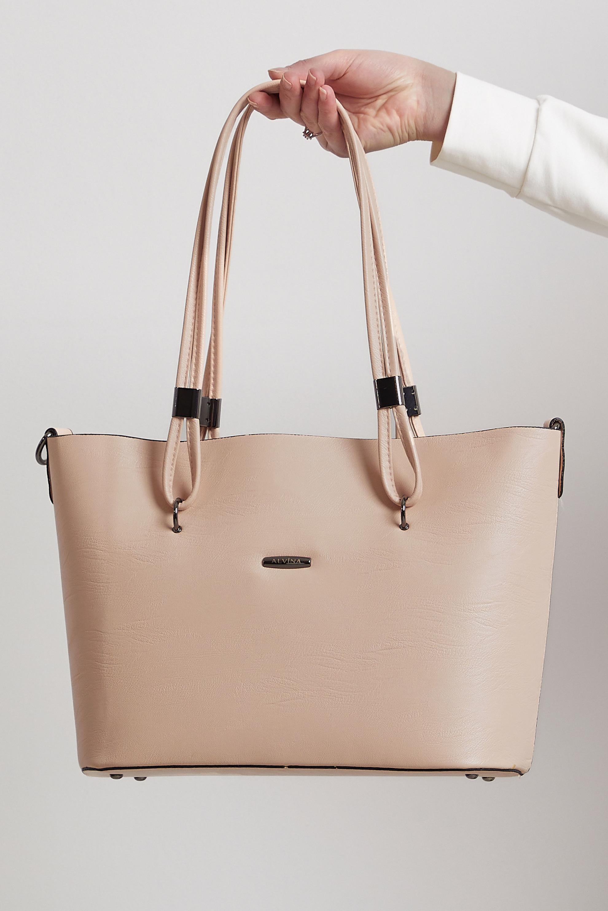 Tesettür giyim BEJ ALVİNA ÇANTA 2044