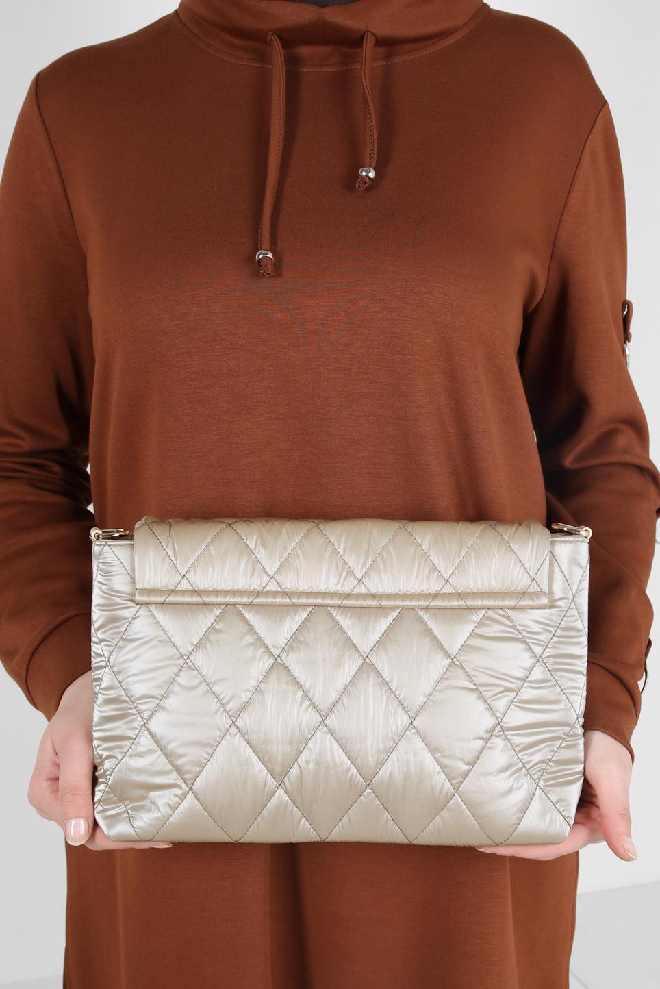 Tesettür giyim ALTIN ALVİNA ÇANTA 2083