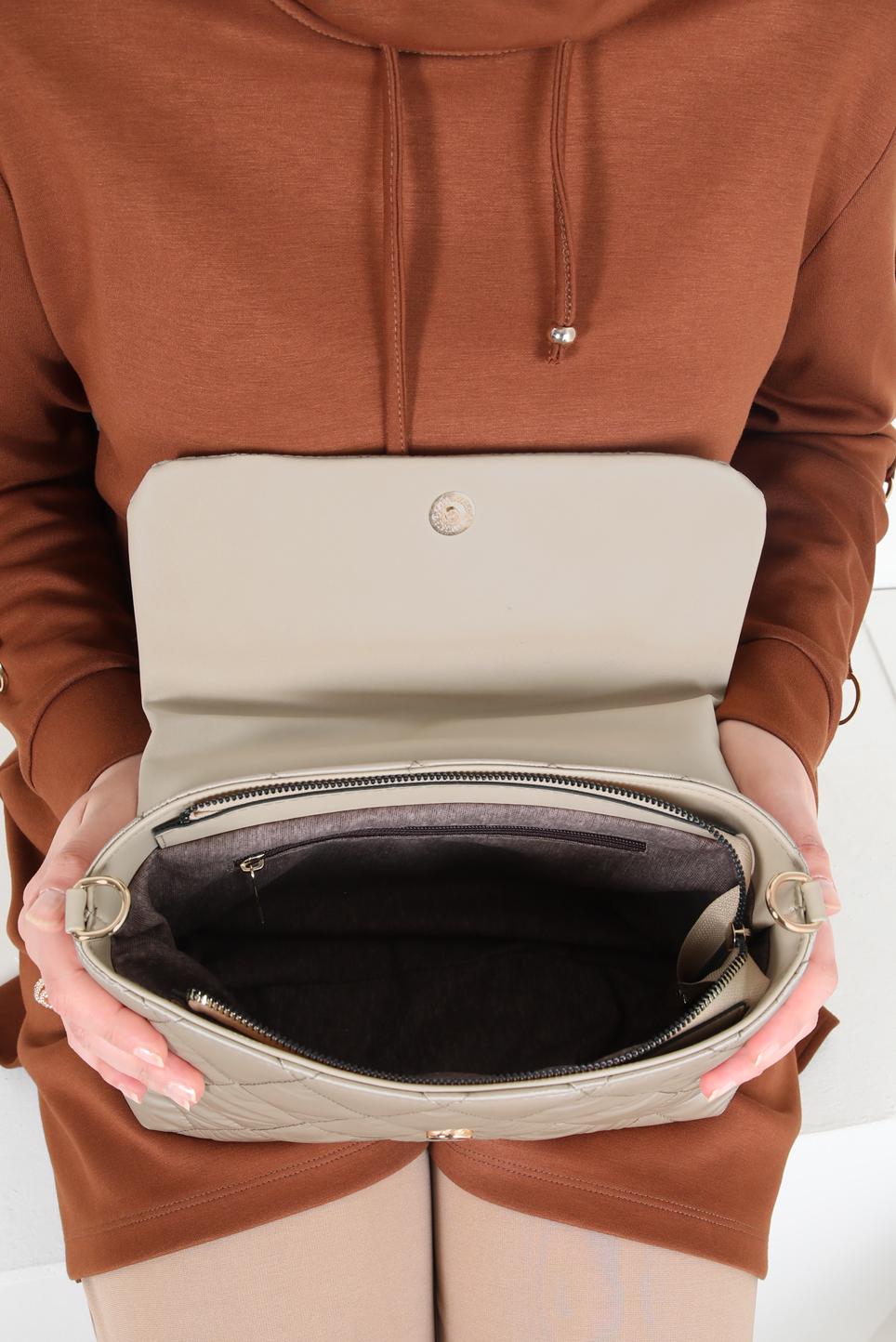 Tesettür giyim ALTIN ALVİNA ÇANTA 2083