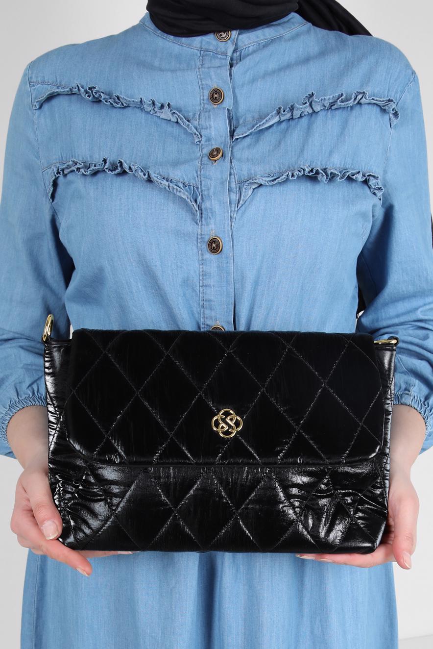 Tesettür giyim SİYAH ALVİNA ÇANTA 2083