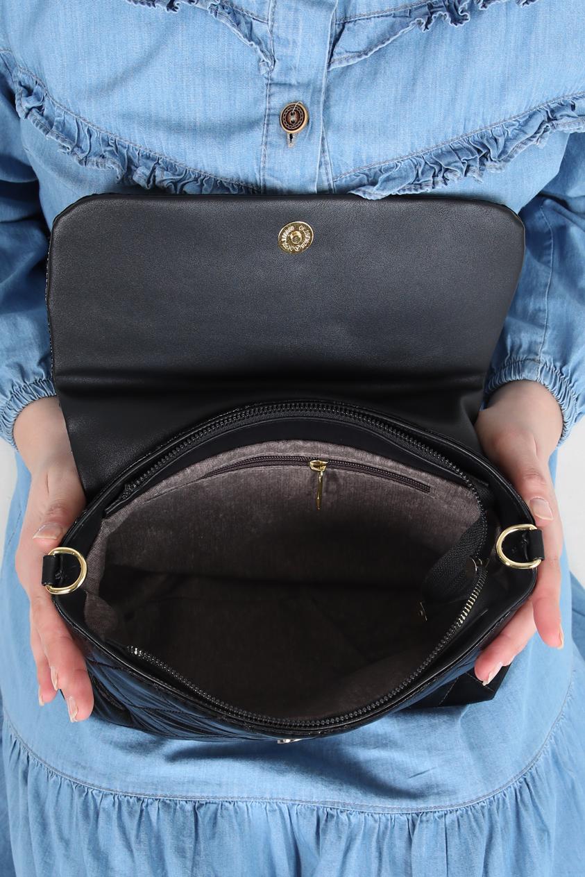 Tesettür giyim SİYAH ALVİNA ÇANTA 2083