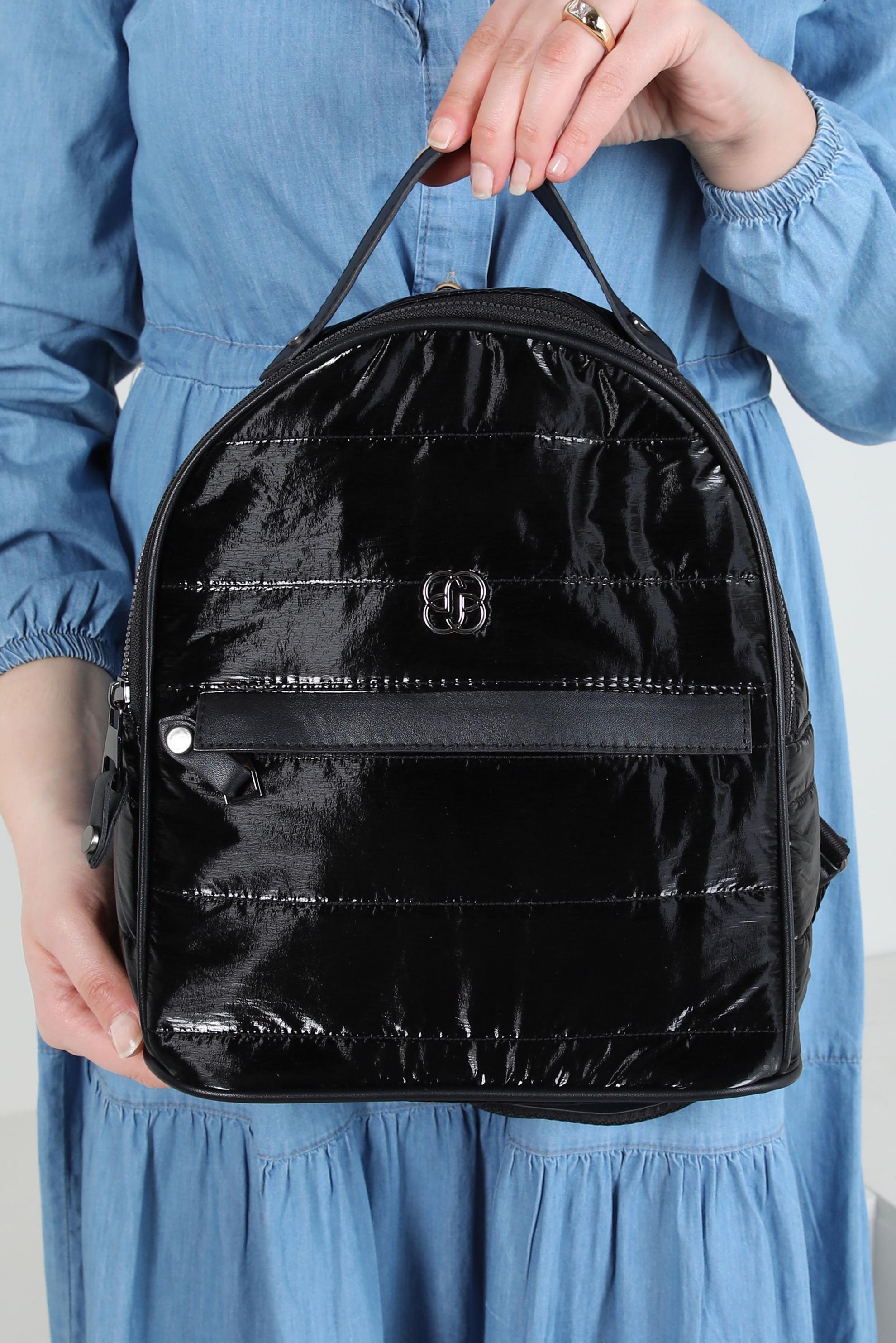 Tesettür giyim SİYAH ALVİNA SIRT ÇANTASI 2089