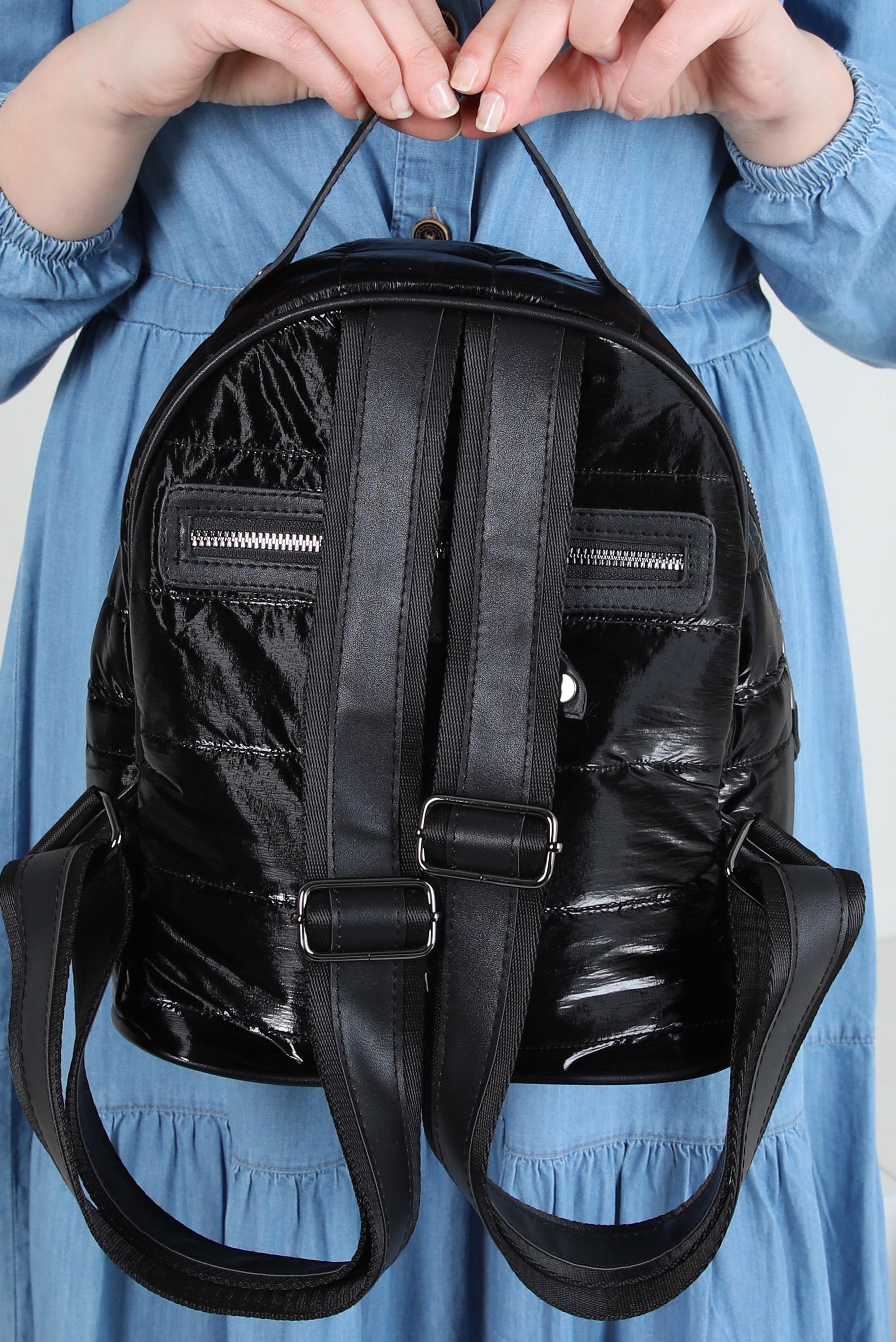 Tesettür giyim SİYAH ALVİNA SIRT ÇANTASI 2089