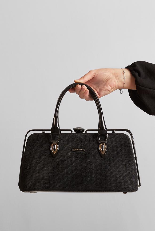 Tesettür giyim SİYAH ALVİNA ÇANTA 2154 - ALVİNA