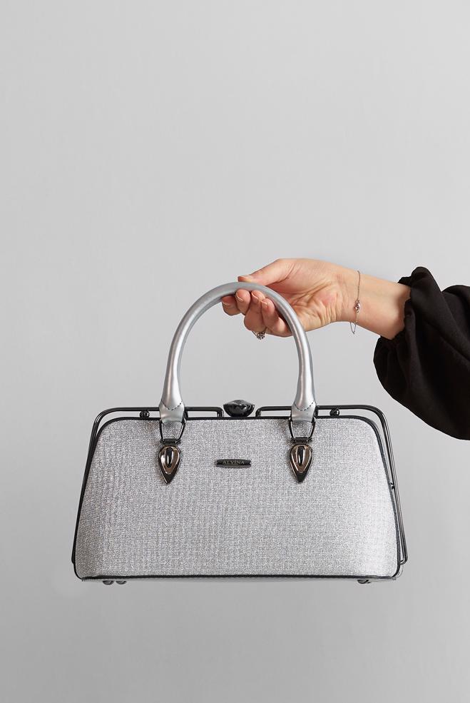 Tesettür giyim GÜMÜŞ ALVİNA ÇANTA 2154 - ALVİNA