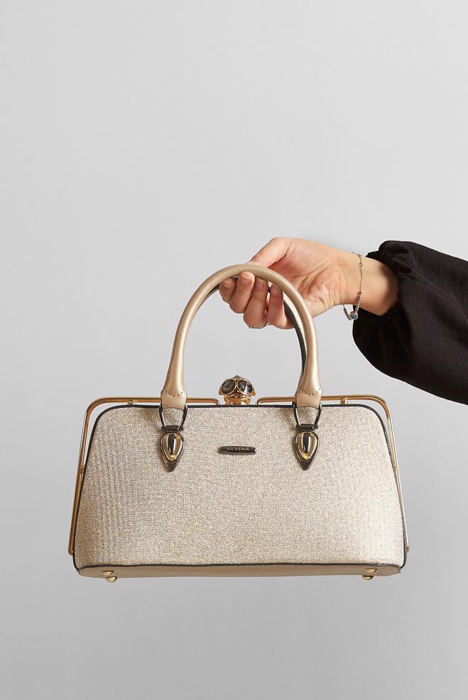 Tesettür giyim ALTIN ALVİNA ÇANTA 2154 - ALVİNA