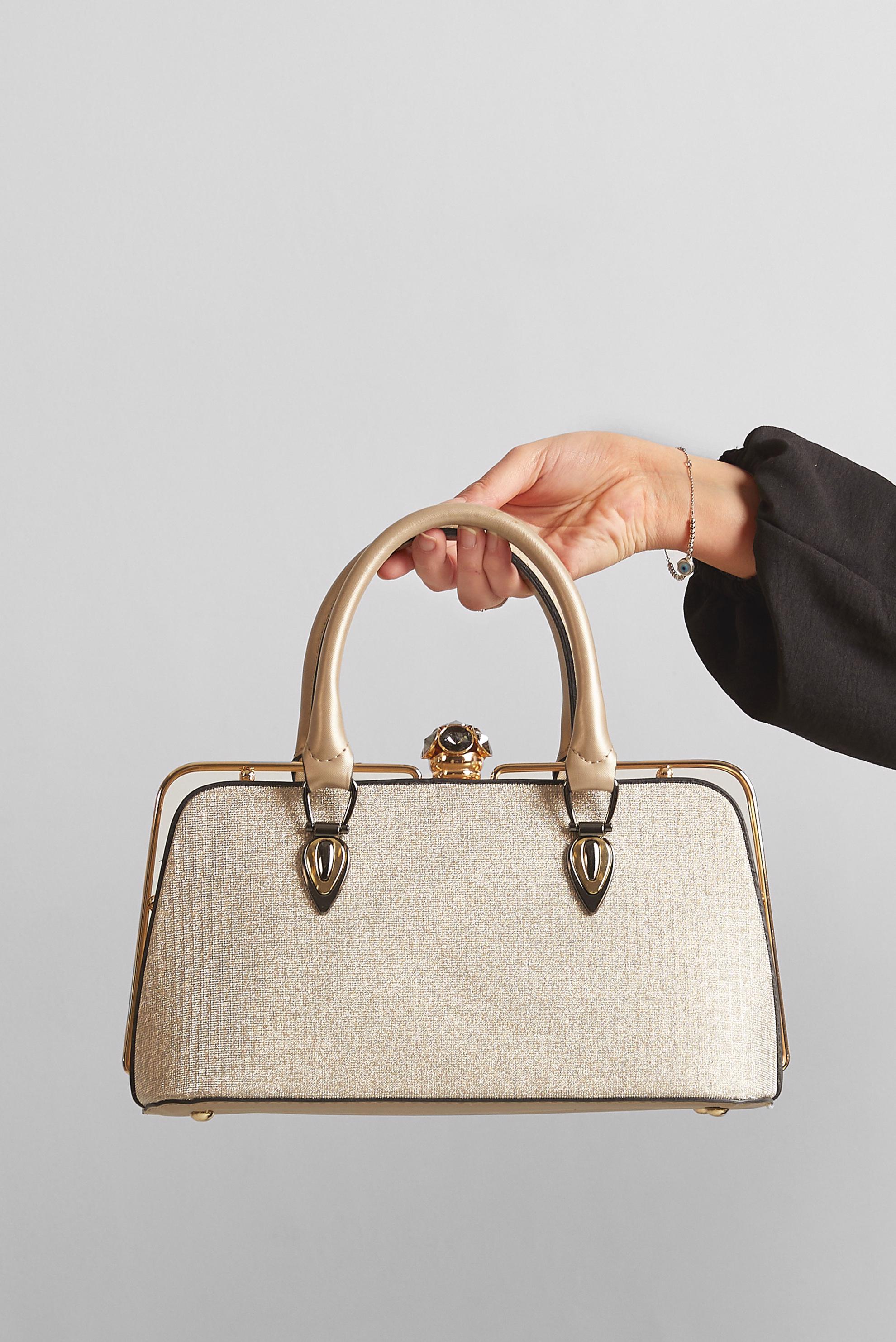 Tesettür giyim ALTIN ALVİNA ÇANTA 2154