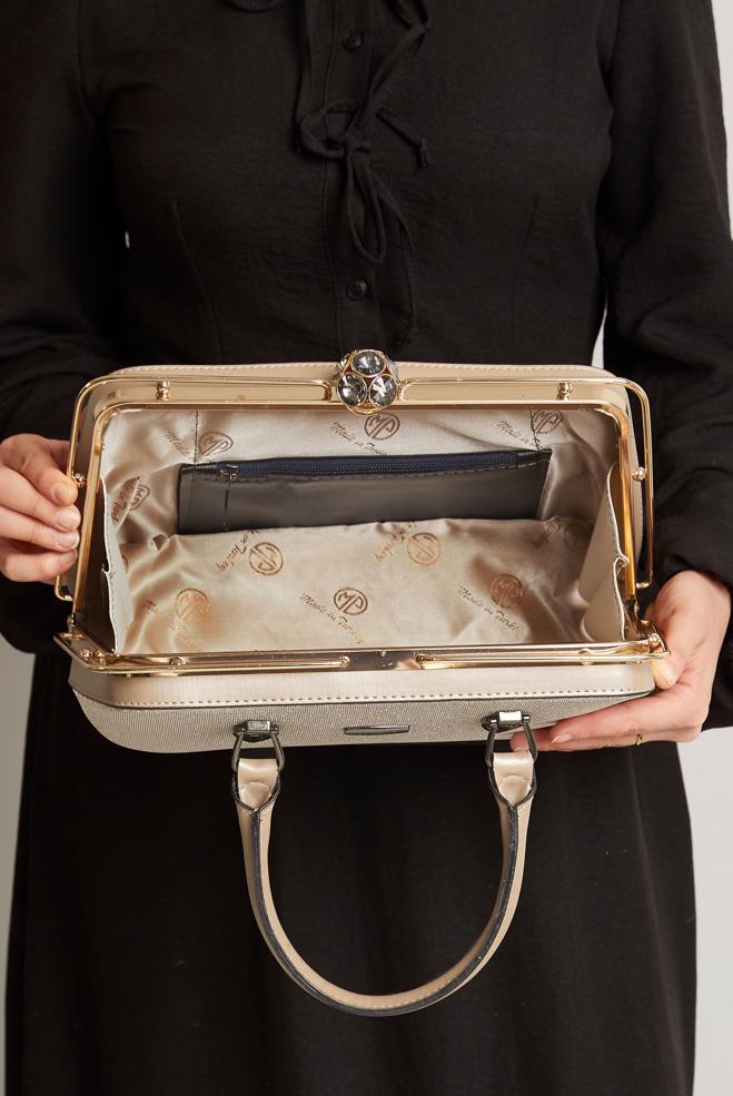 Tesettür giyim ALTIN ALVİNA ÇANTA 2154 - ALVİNA