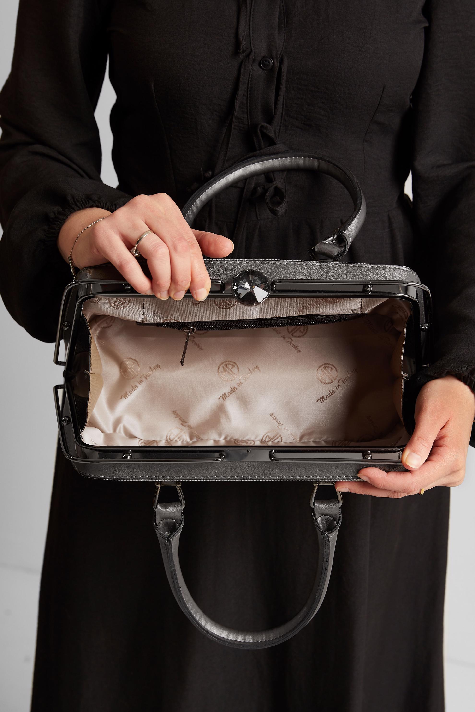 Tesettür giyim BEJ ALVİNA ÇANTA 2154