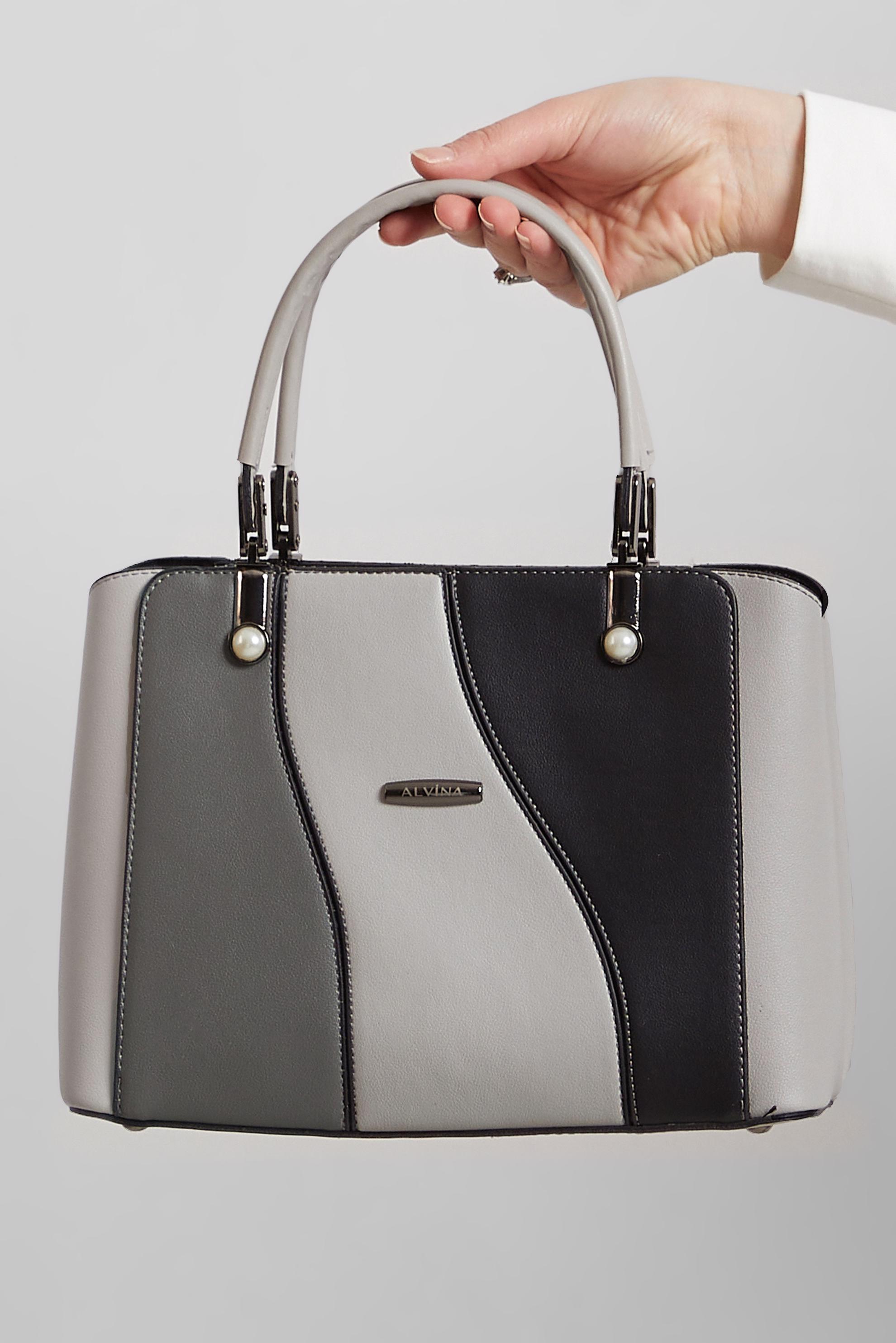 Tesettür giyim GRİ ALVİNA ÇANTA 2156