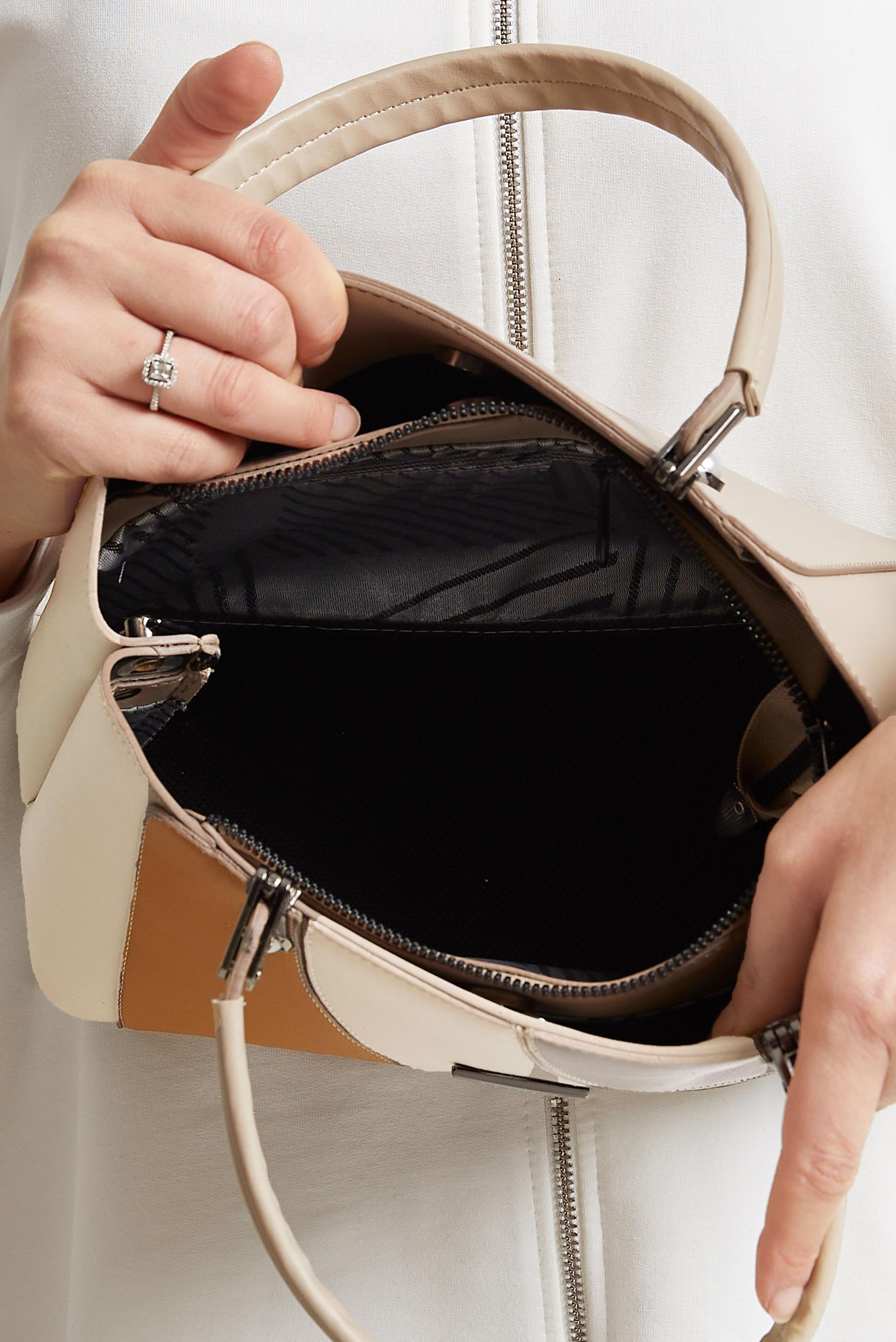 Tesettür giyim VİZON ALVİNA ÇANTA 2156