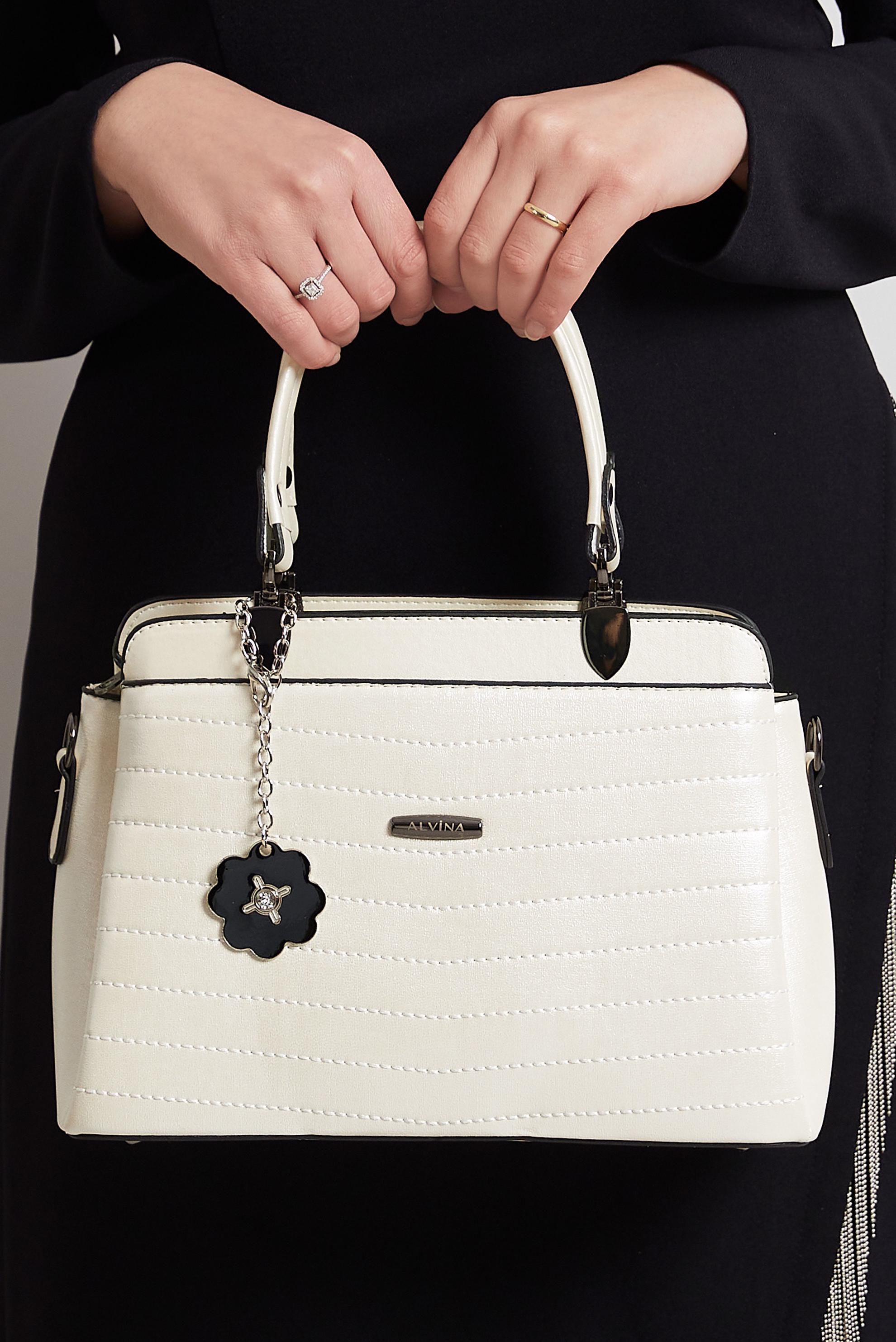 Tesettür giyim EKRU ALVİNA ÇANTA 2157