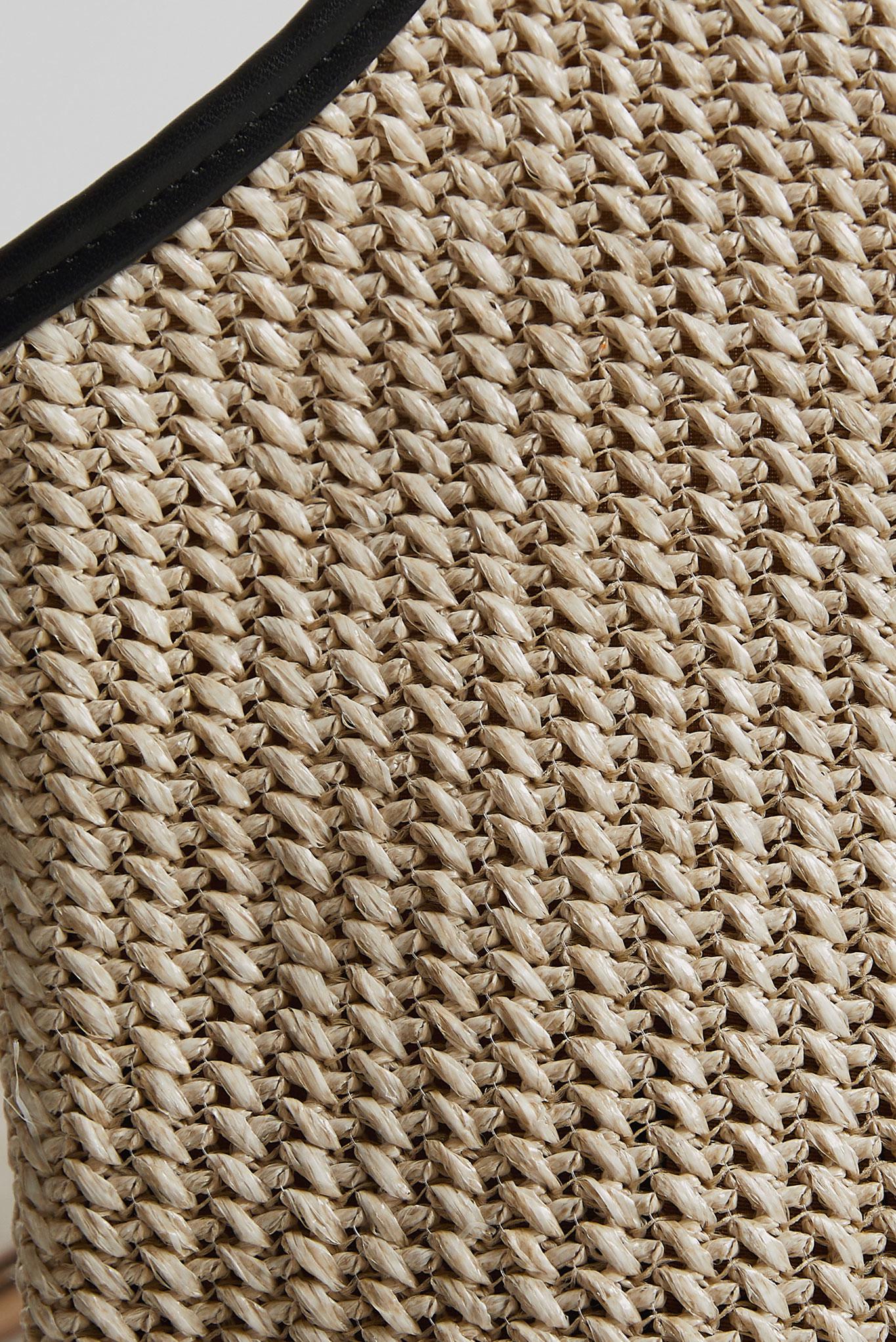 Tesettür giyim VİZON ALVİNA HASIR ÇANTA 2177