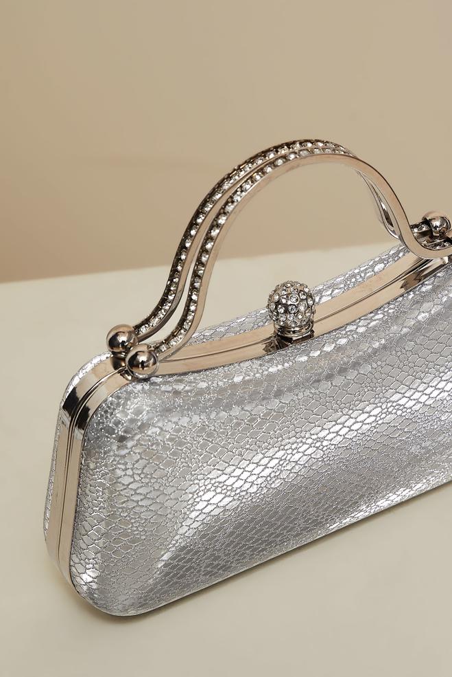 Vêtements hijab ARGENT SAC DE SOIRÉE ALVINA 267-1 - ALVİNA