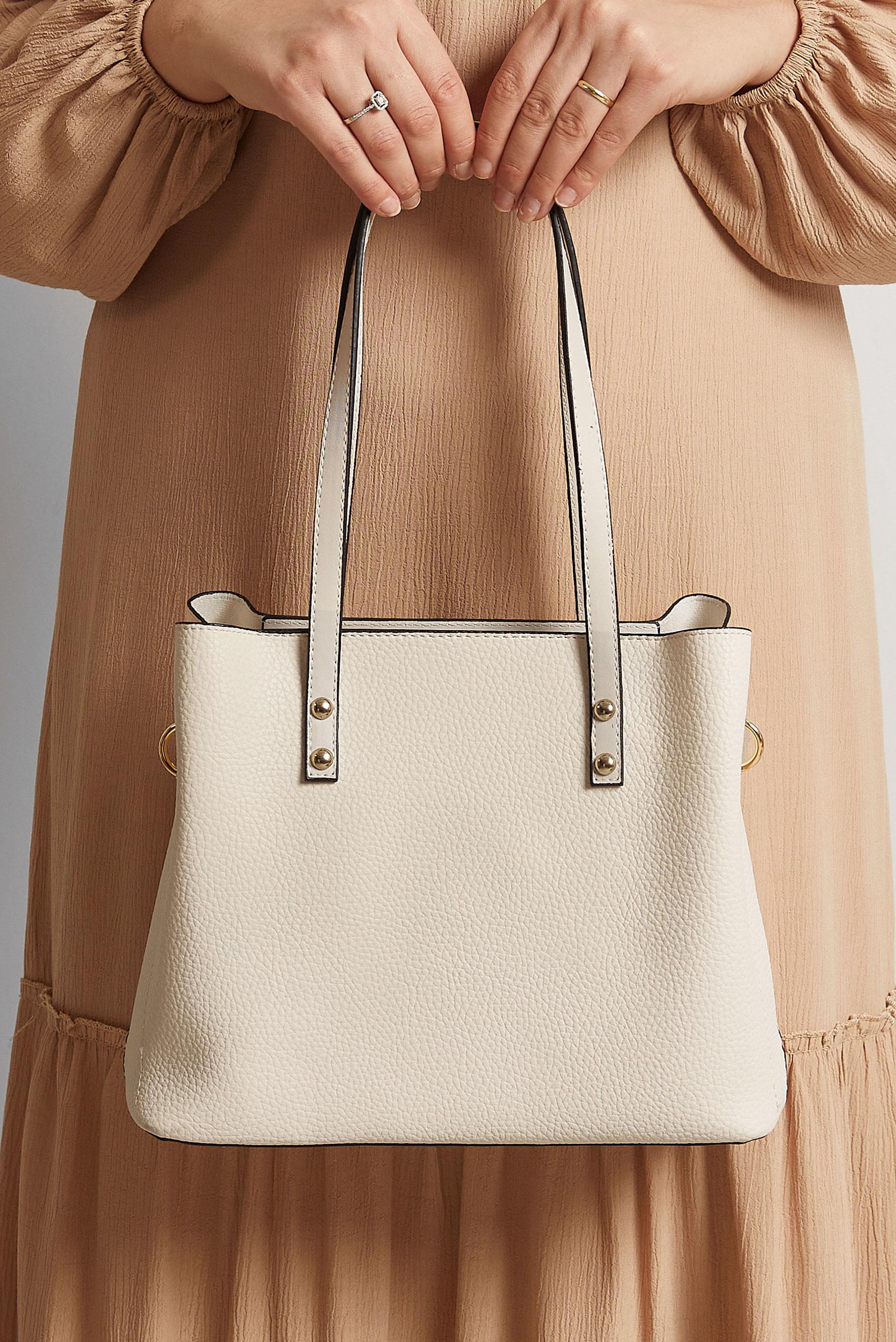 Tesettür giyim BEYAZ ALVİNA ÇANTA 3013