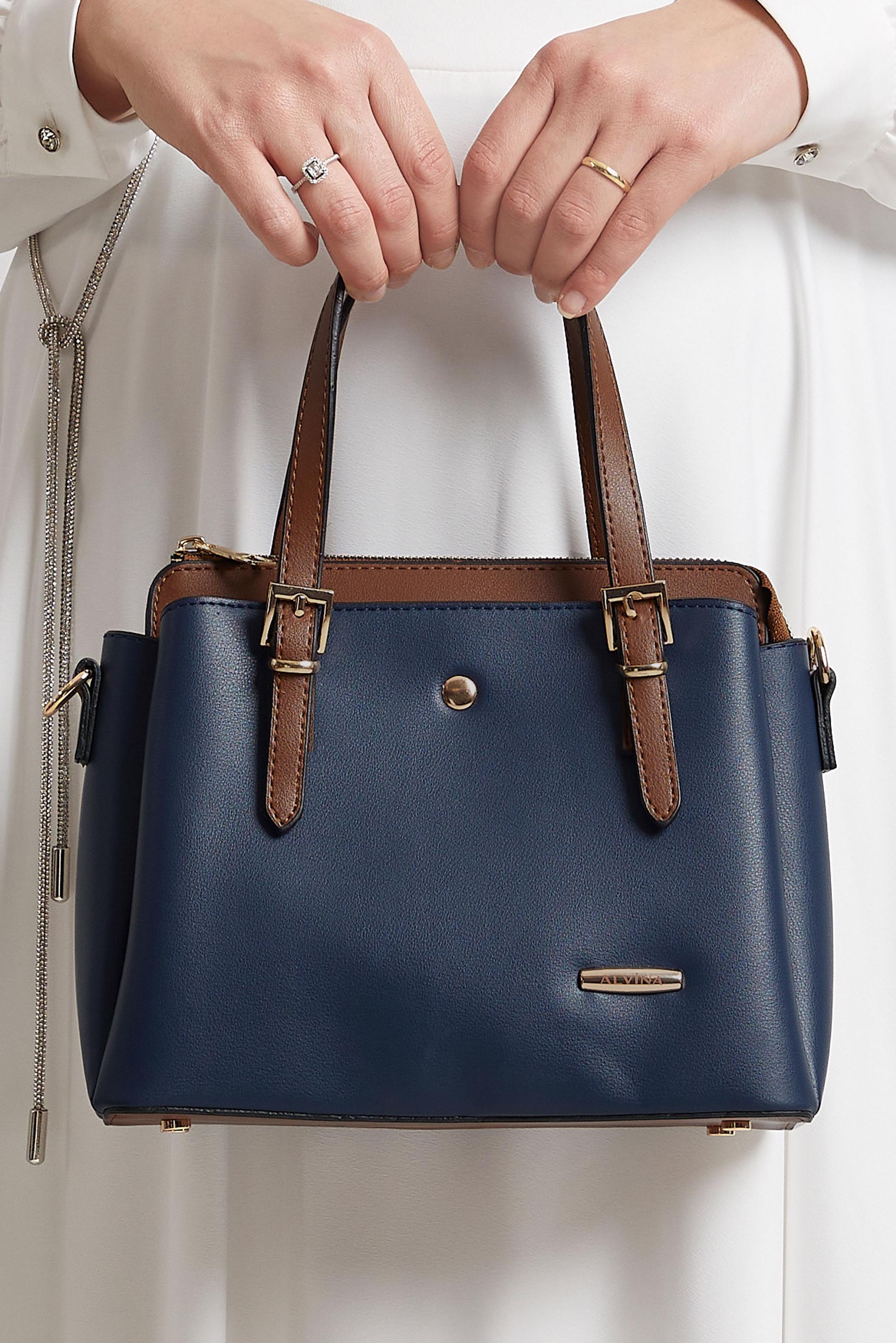 Tesettür giyim LACİVERT ALVİNA ÇANTA 3018